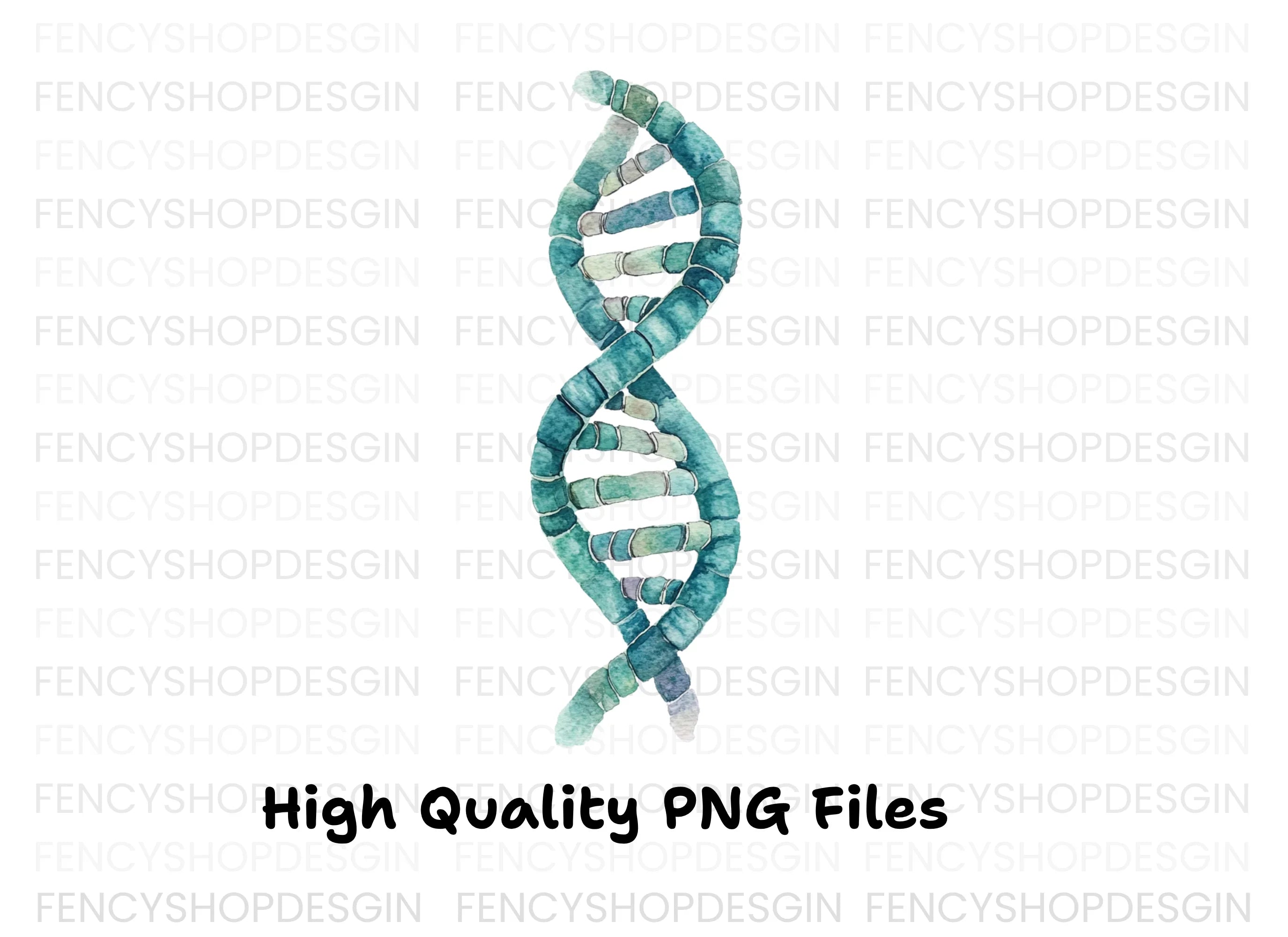 Abstract DNA Helix Clipart Bundle