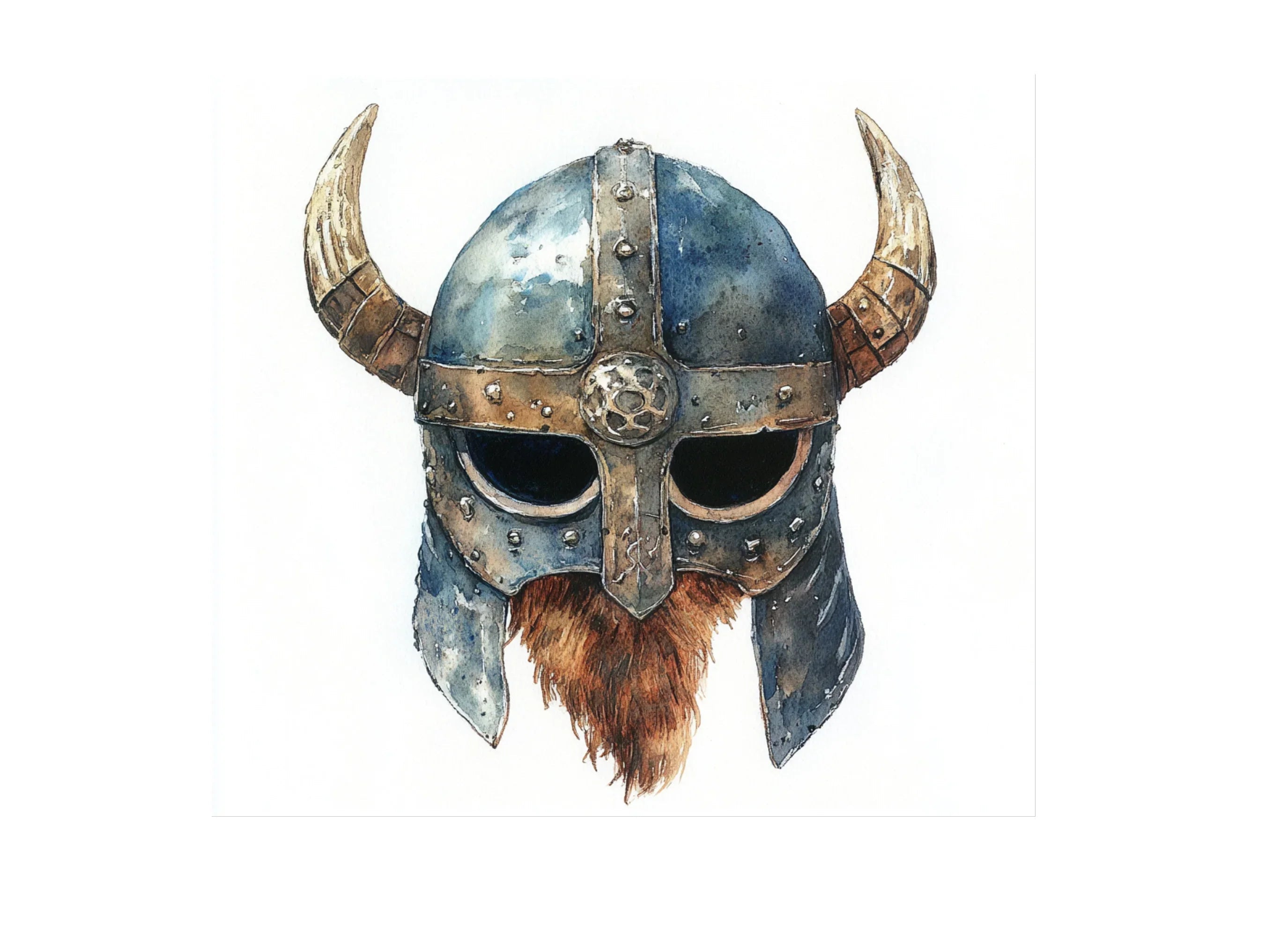 Viking Helmets Clipart Bundle