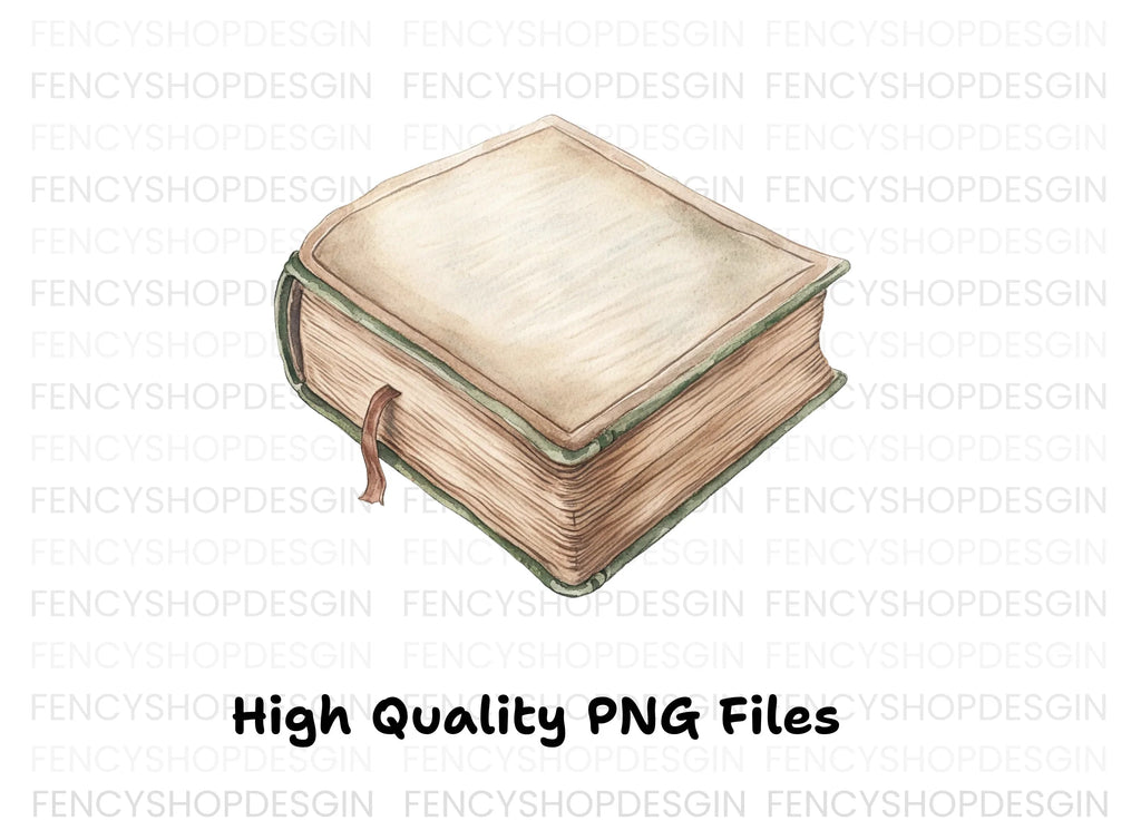 Single Vintage Book Clipart Bundle