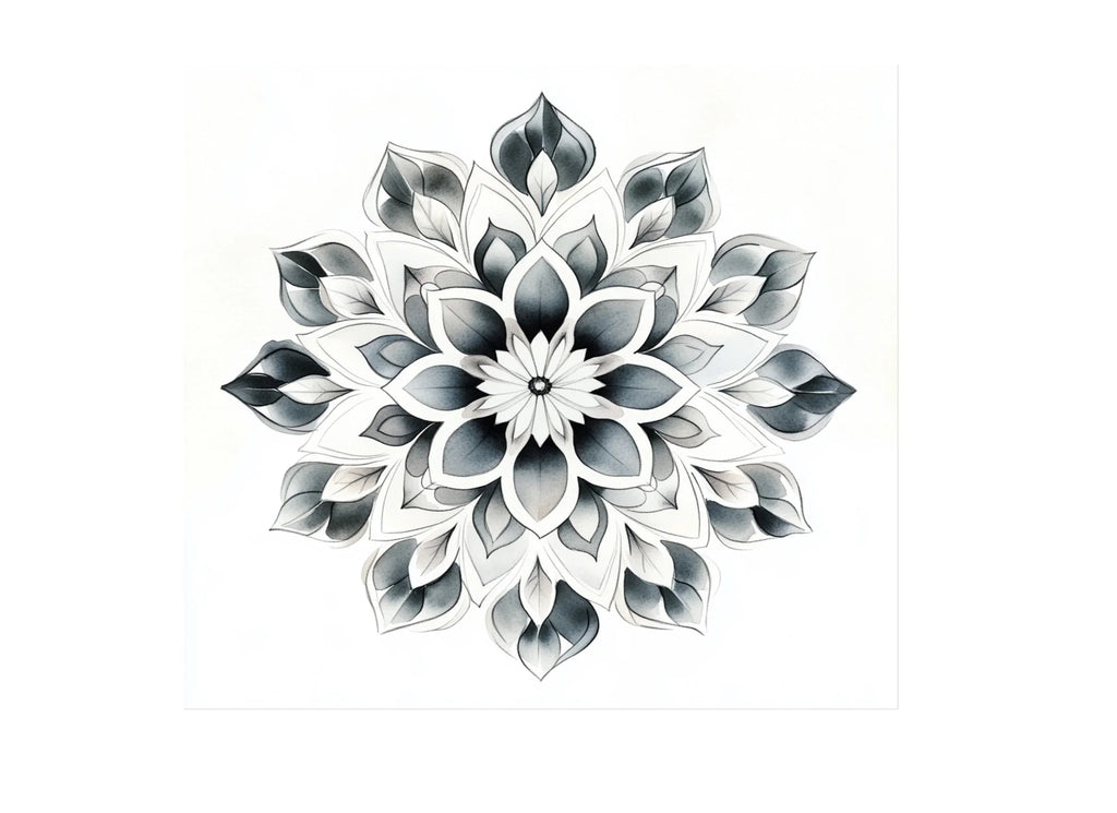 Elegant Monochrome Mandala Clipart Bundle