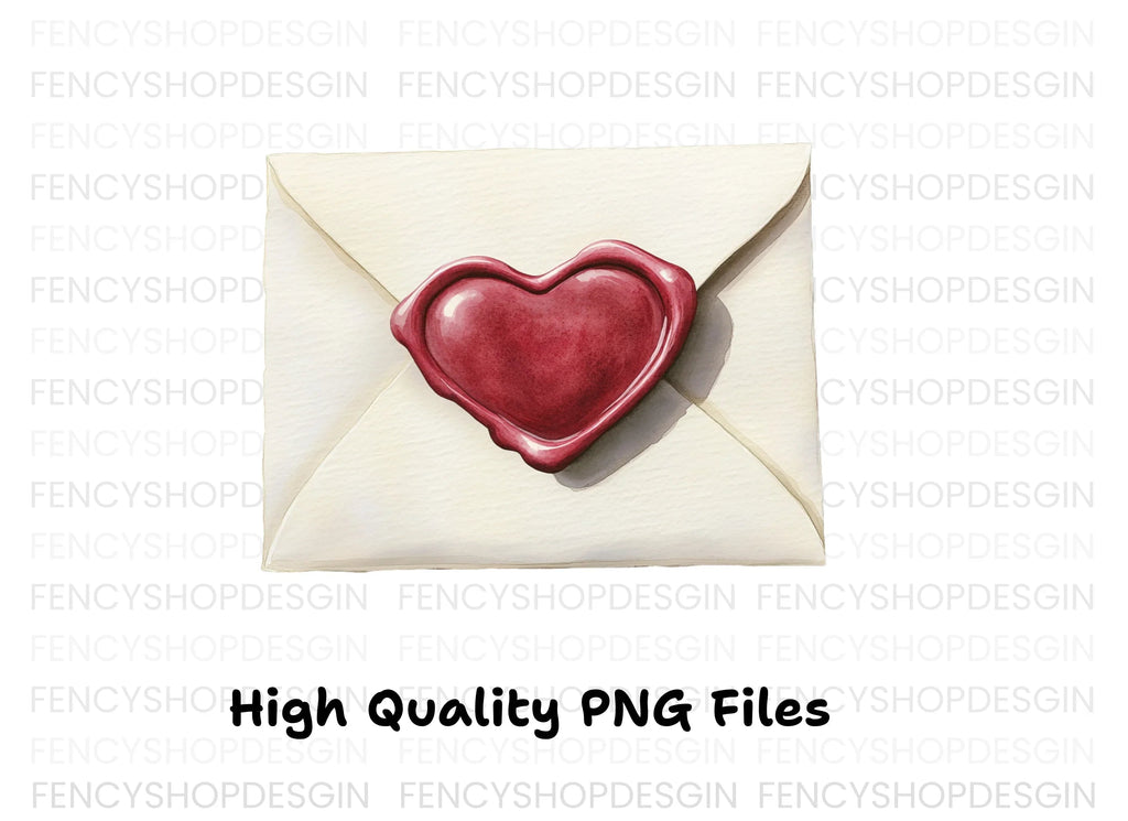 Love Letter Wax Seal Clipart Bundle