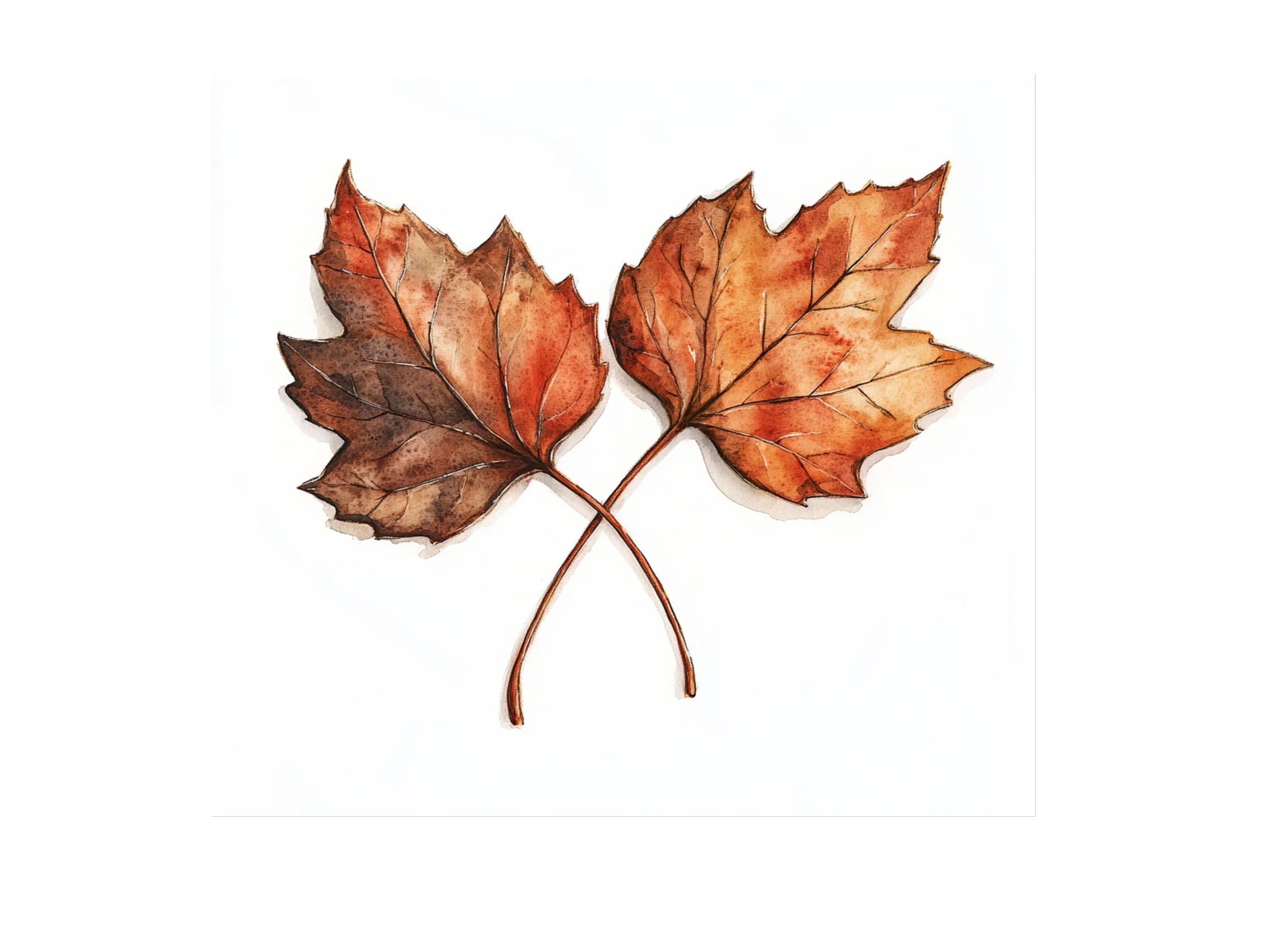 Maple Leaves Love Clipart Bundle