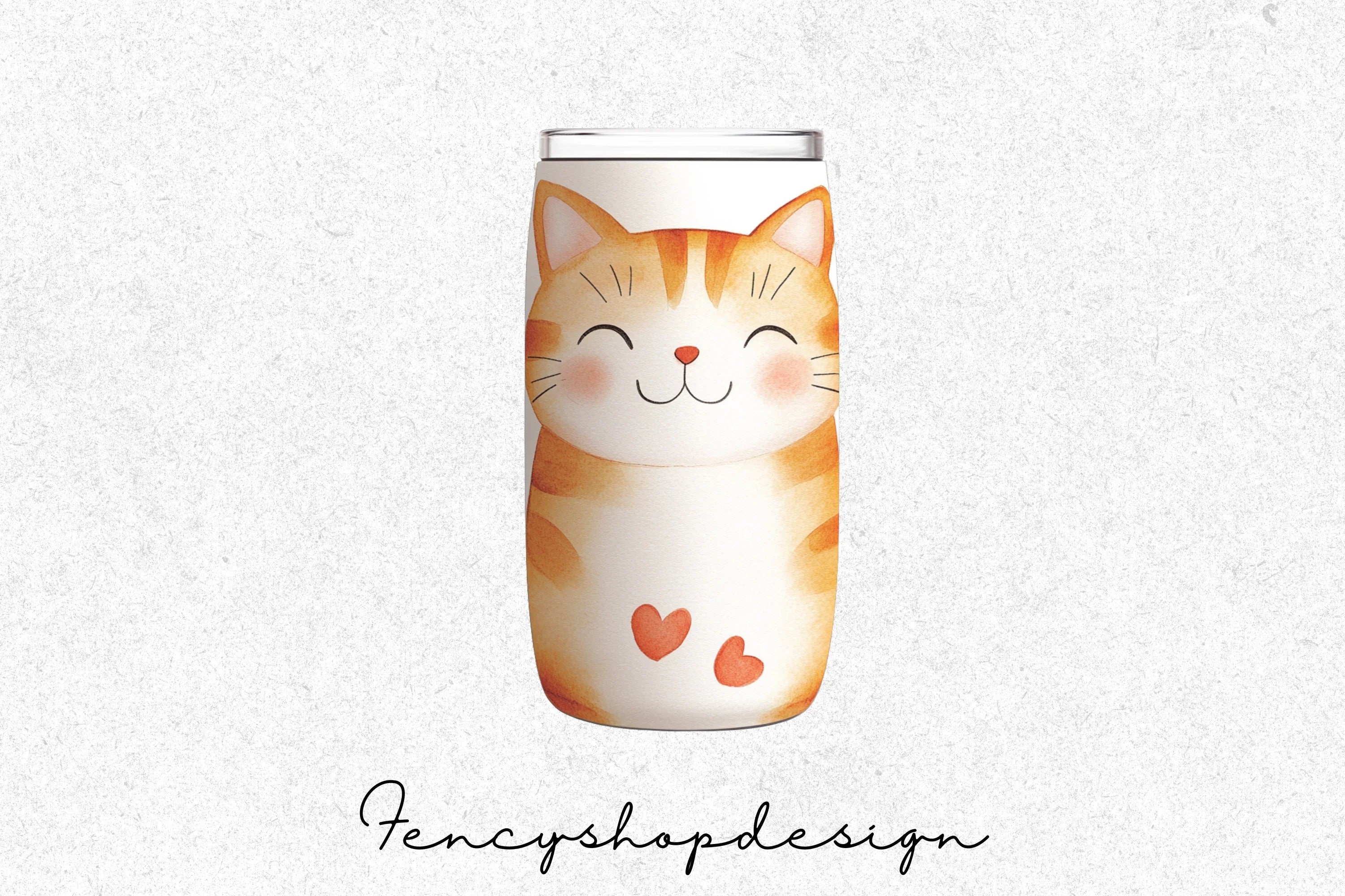 Cute Cat Tumbler Clipart Bundle