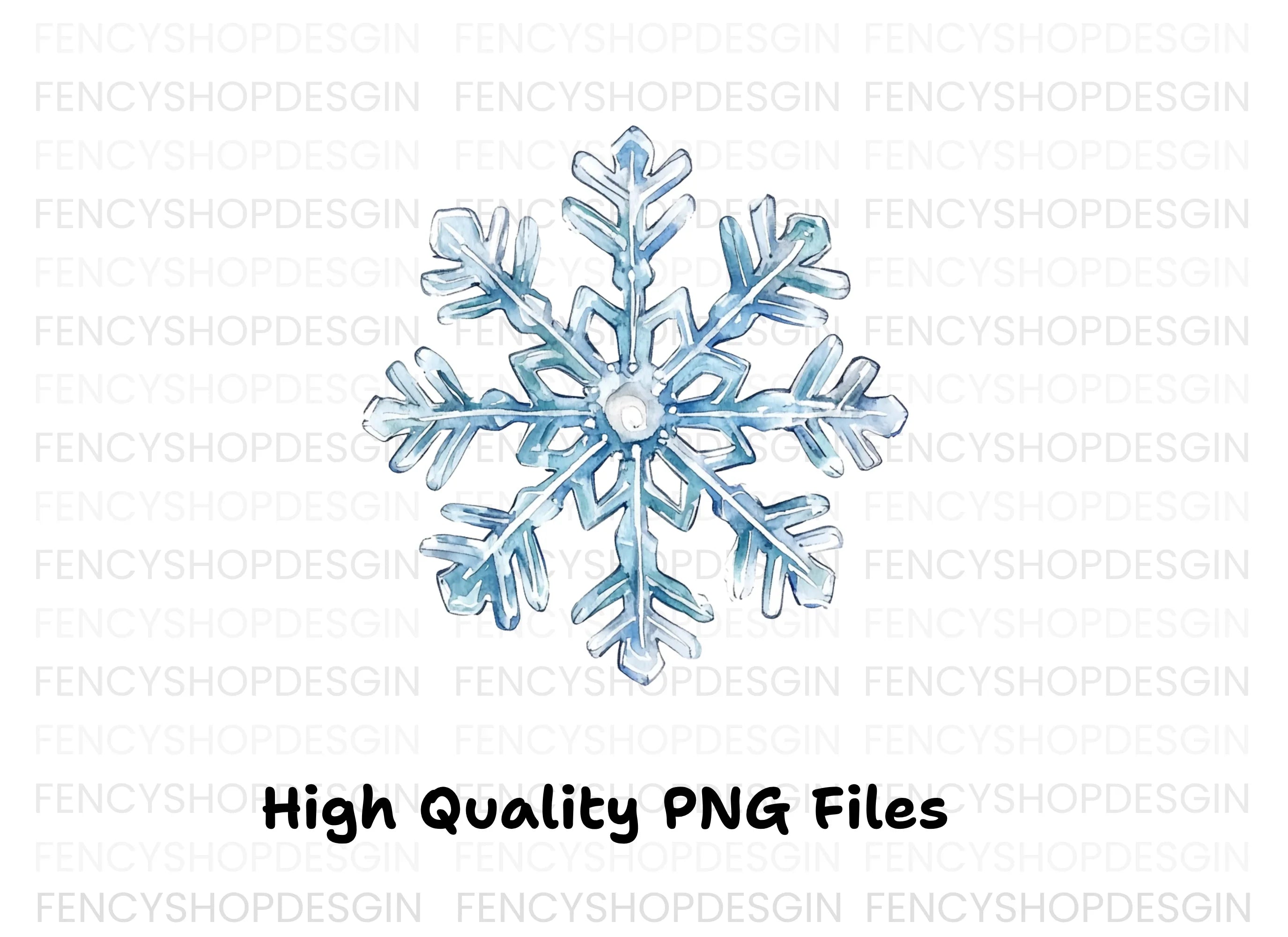 Elegant Snowflake Clipart Bundle