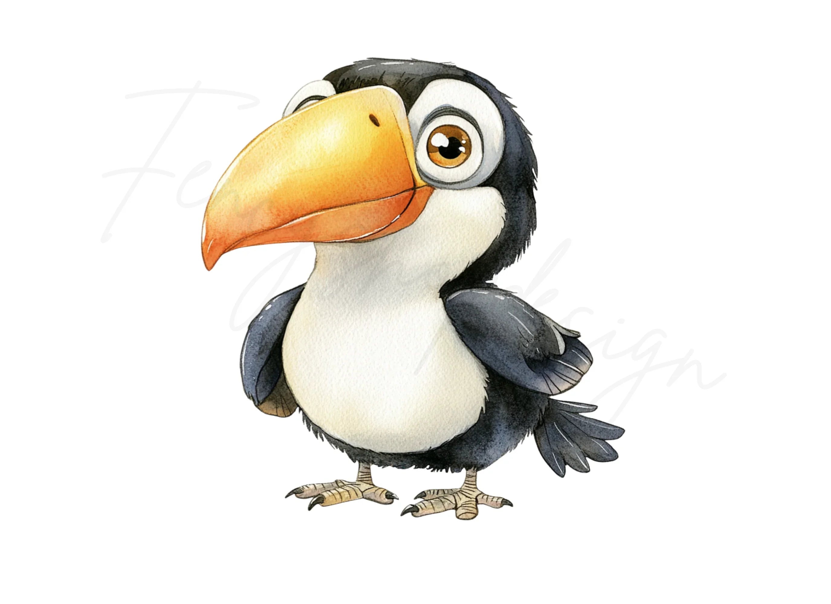Cute Toucan Bird Clipart Bundle