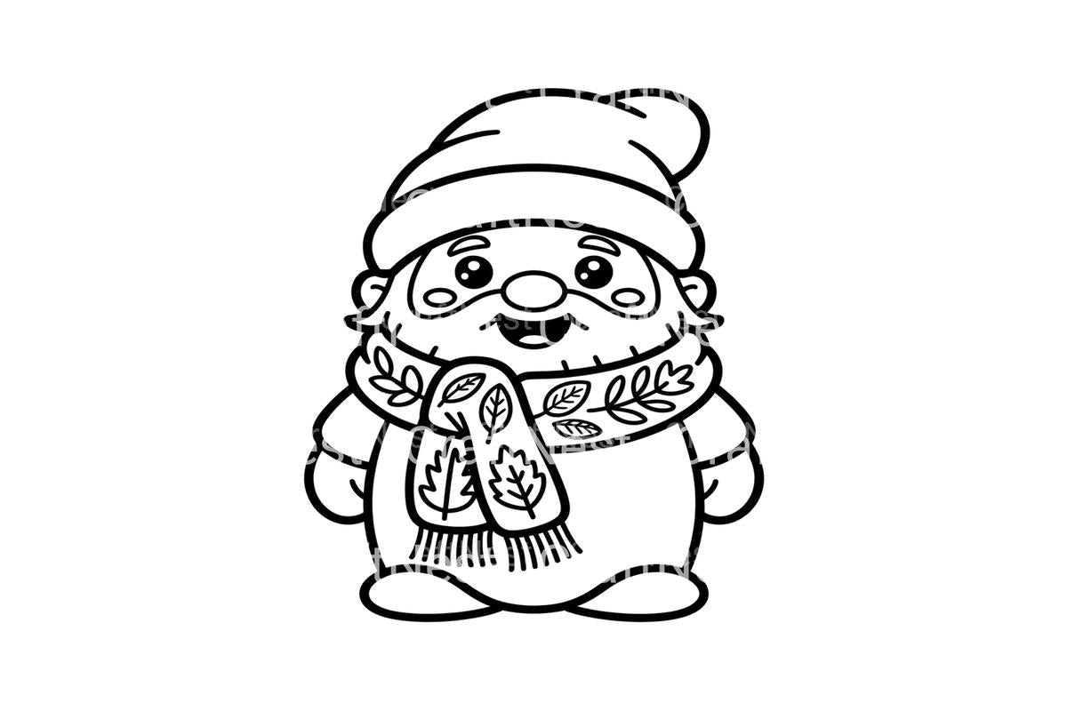 Cozy Autumn Gnomes Coloring Books