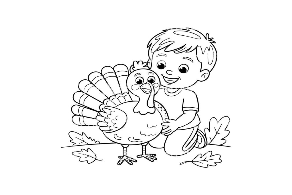 Thanksgiving TurkeyFun Coloring Books