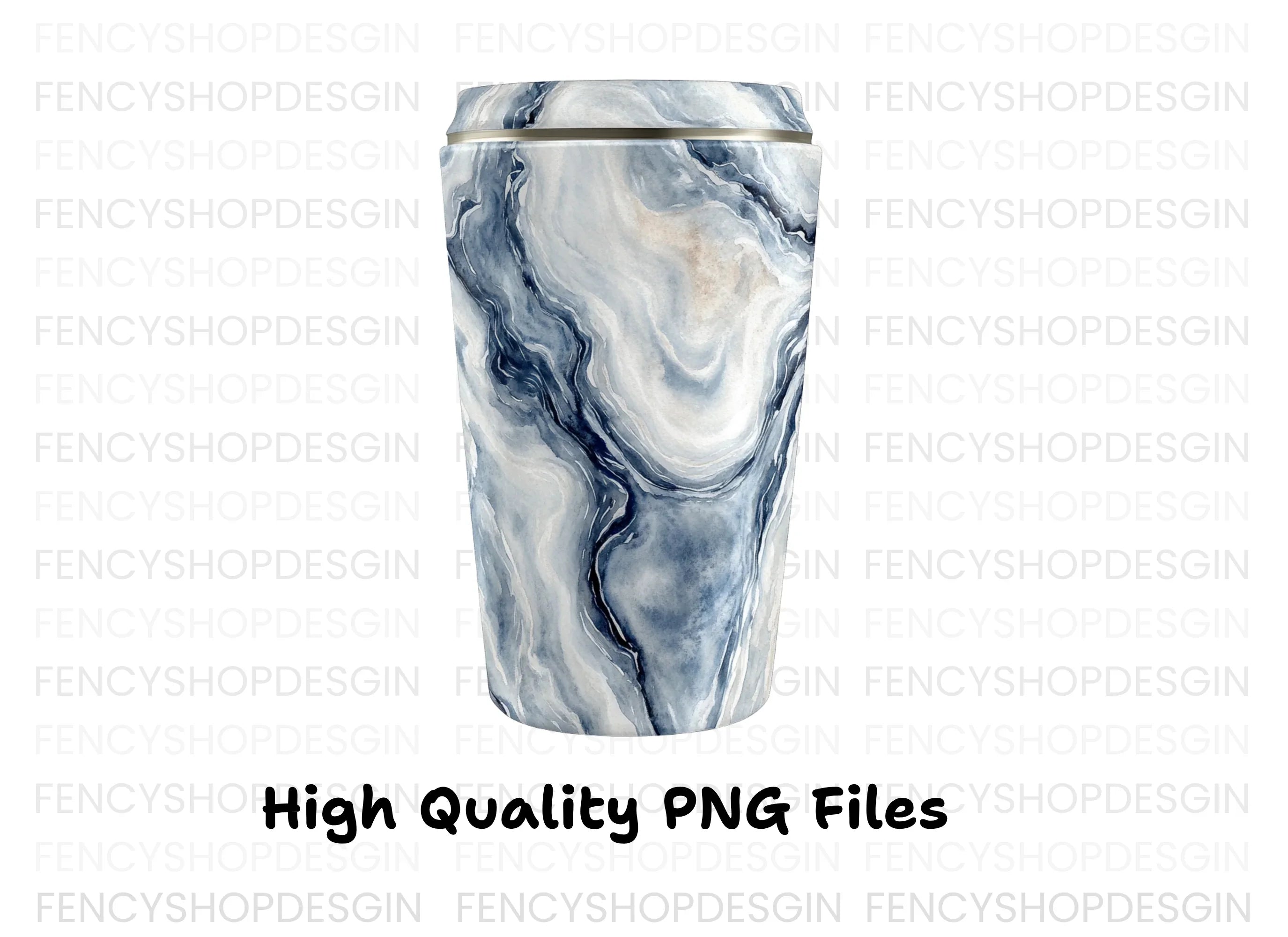 Blue Marble Tumbler Clipart Bundle