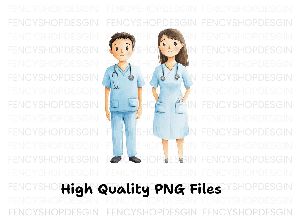 Doctors and Nurses Clipart Bundle