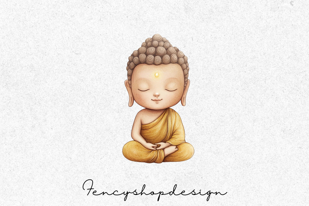 Meditating Buddha Clipart Bundle