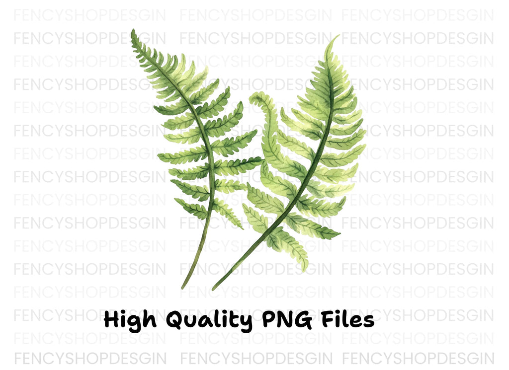 Fern Leaves Clipart Bundle