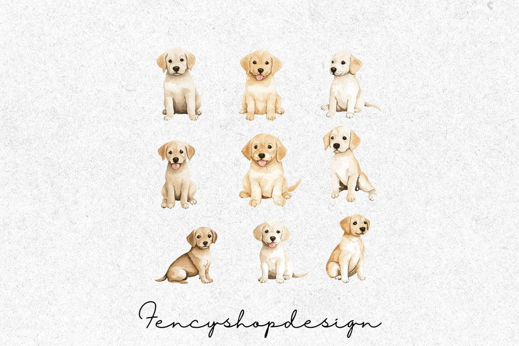 Adorable Puppy Clipart Bundle