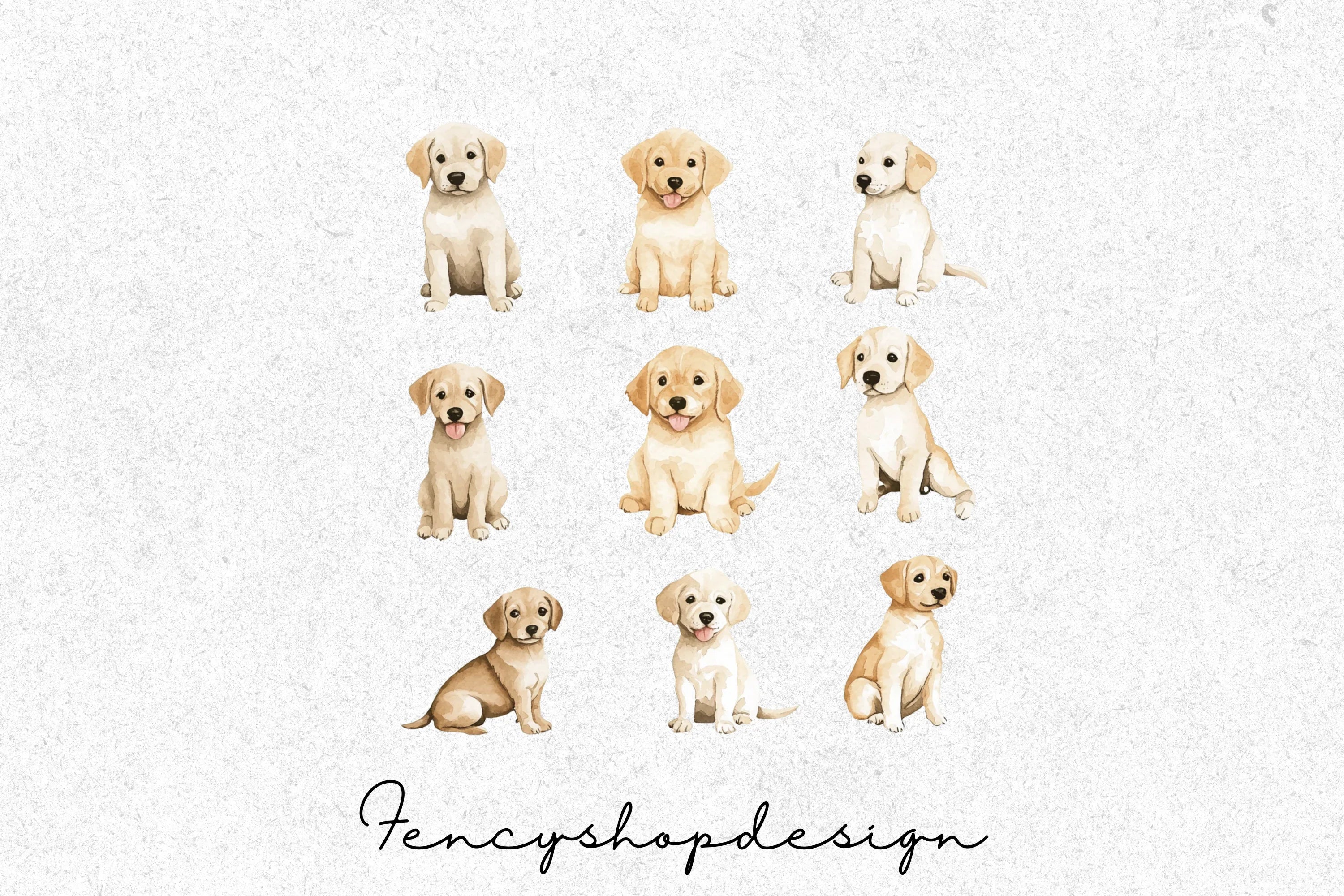Adorable Puppy Clipart Bundle