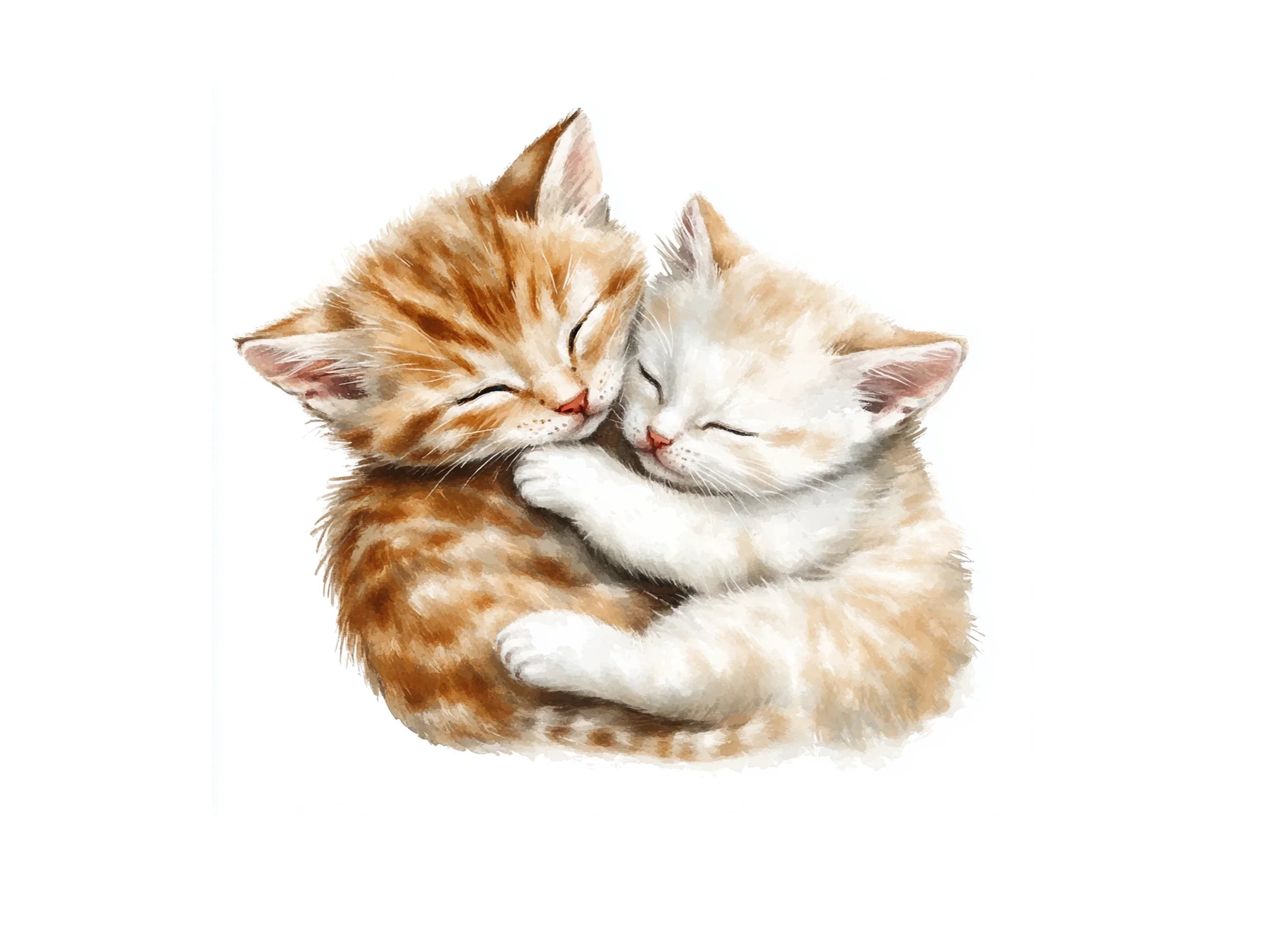 Adorable Cat Family Clipart Bundle
