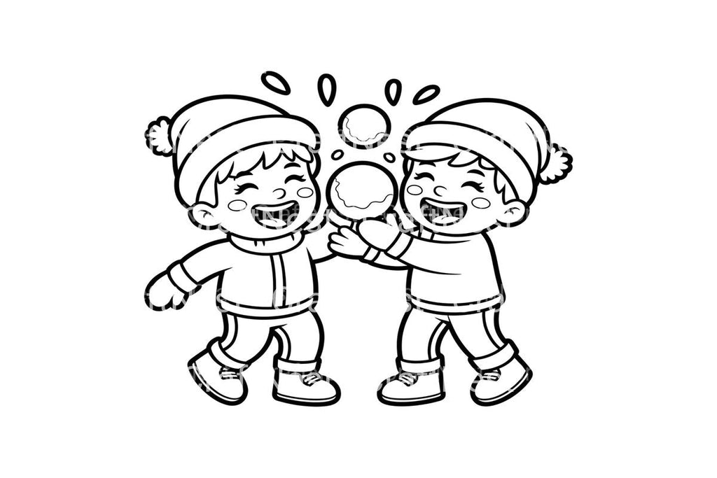 Winter Fun for Kids Coloring Books