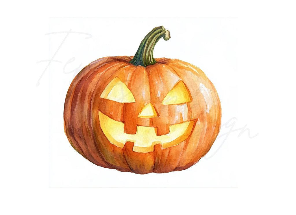 Spooky Halloween Jack-O'-Lanterns Clipart Bundle