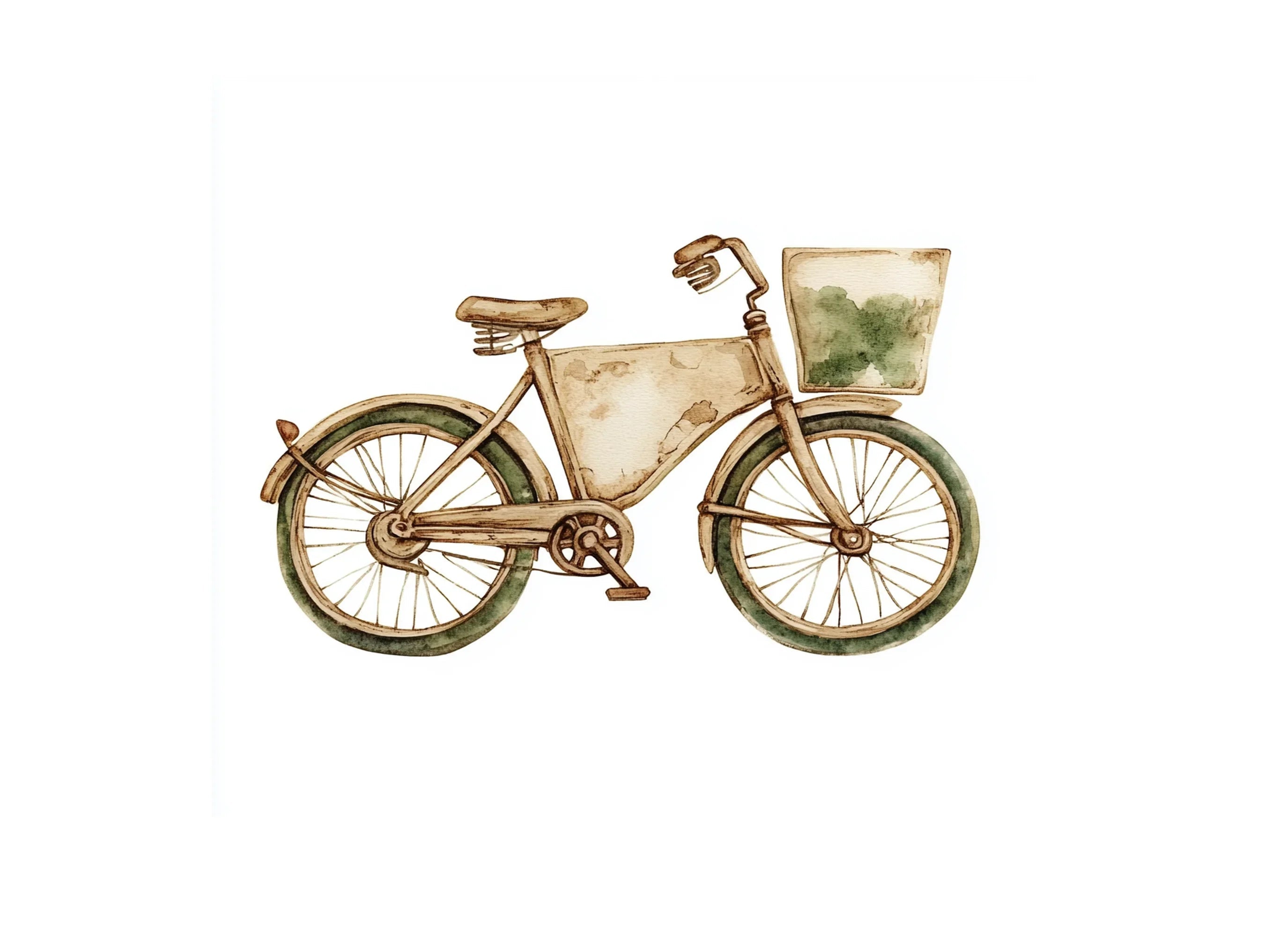 Vintage Bicycle Clipart Bundle