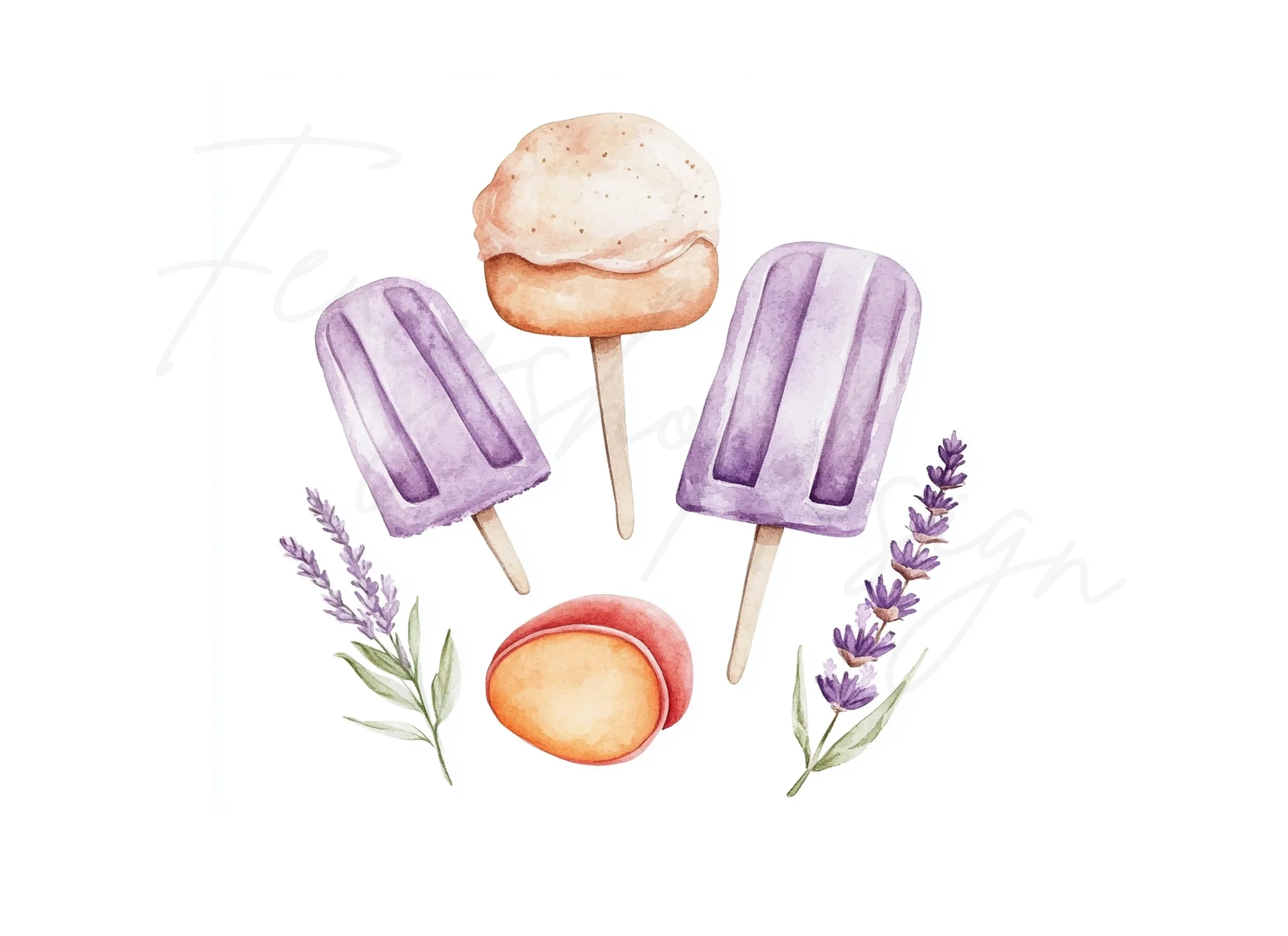 Ice Cream Popsicle Clipart Bundle