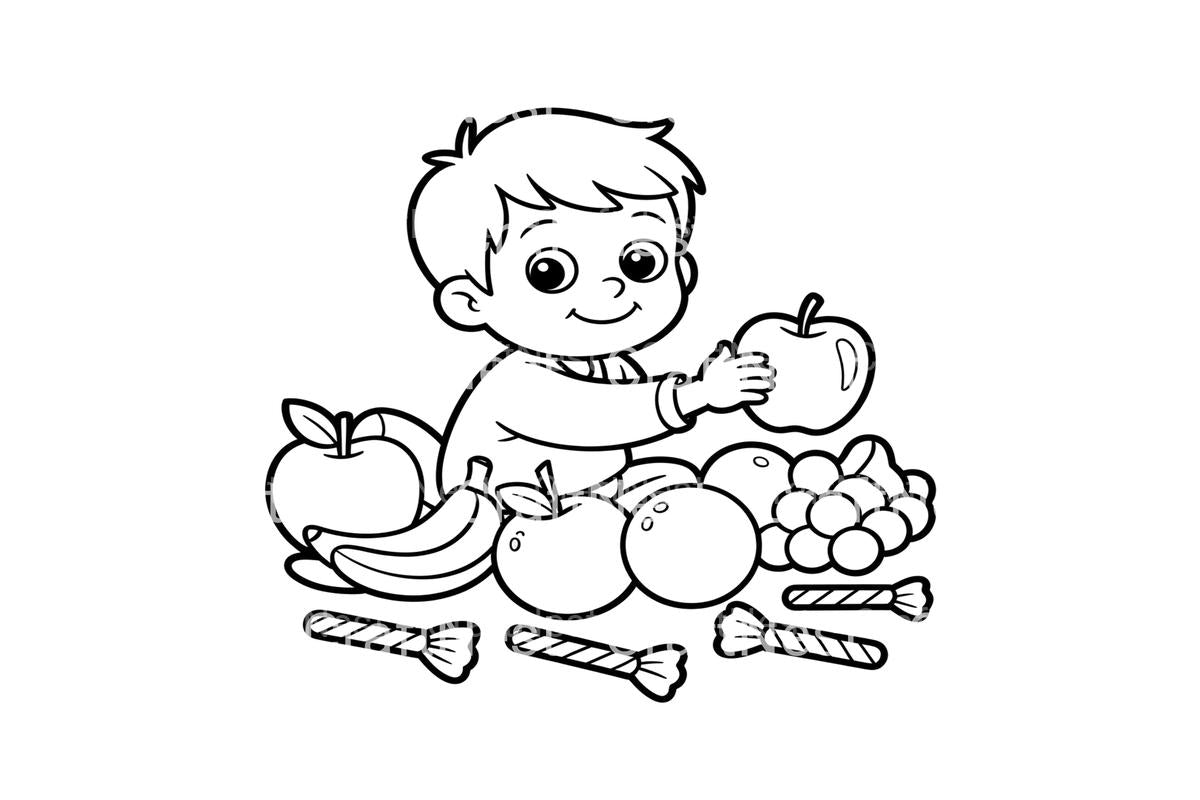 Fruitfor Kids Coloring Books