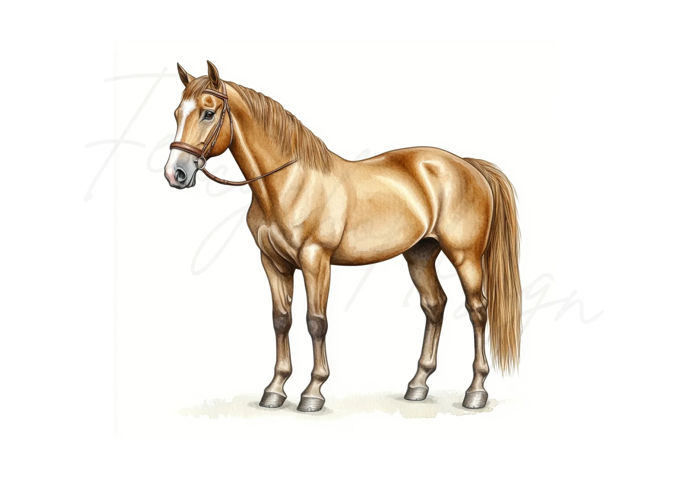 Elegant Horse Breeds Clipart Bundle