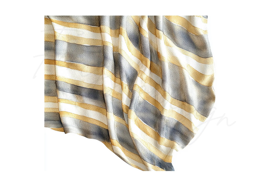 Striped Fabric Texture Clipart Bundle