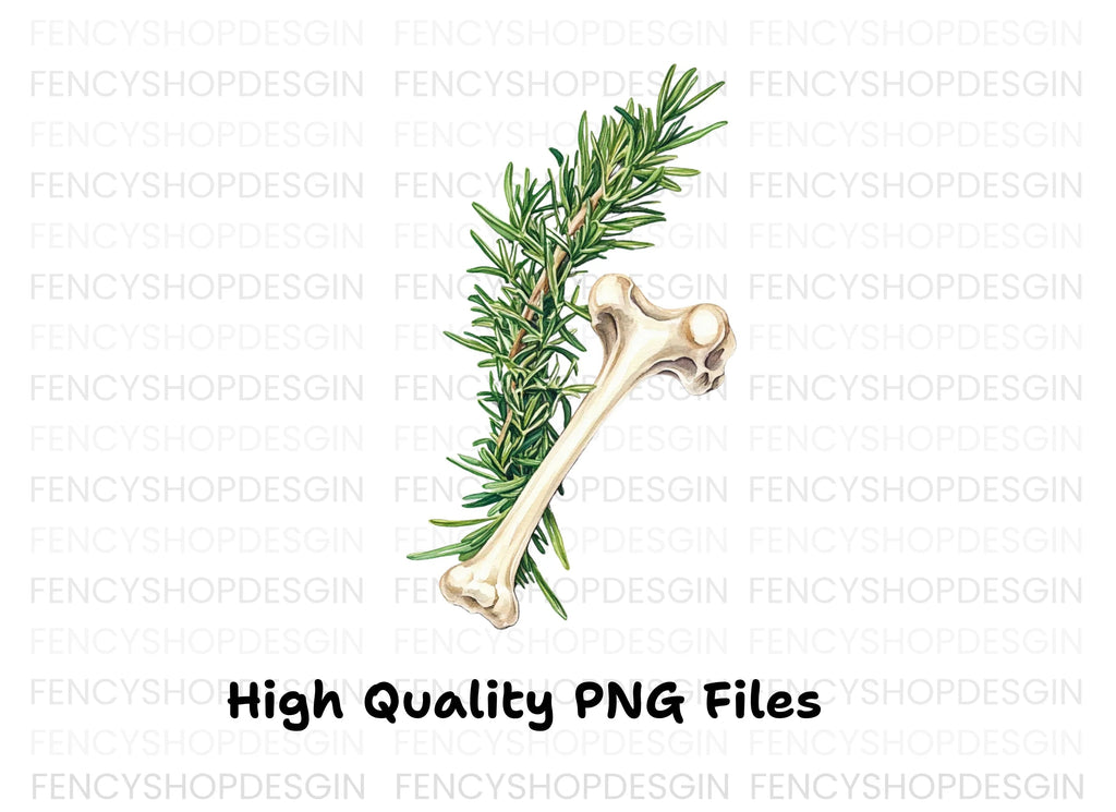 Rosemary and Bone Clipart Bundle