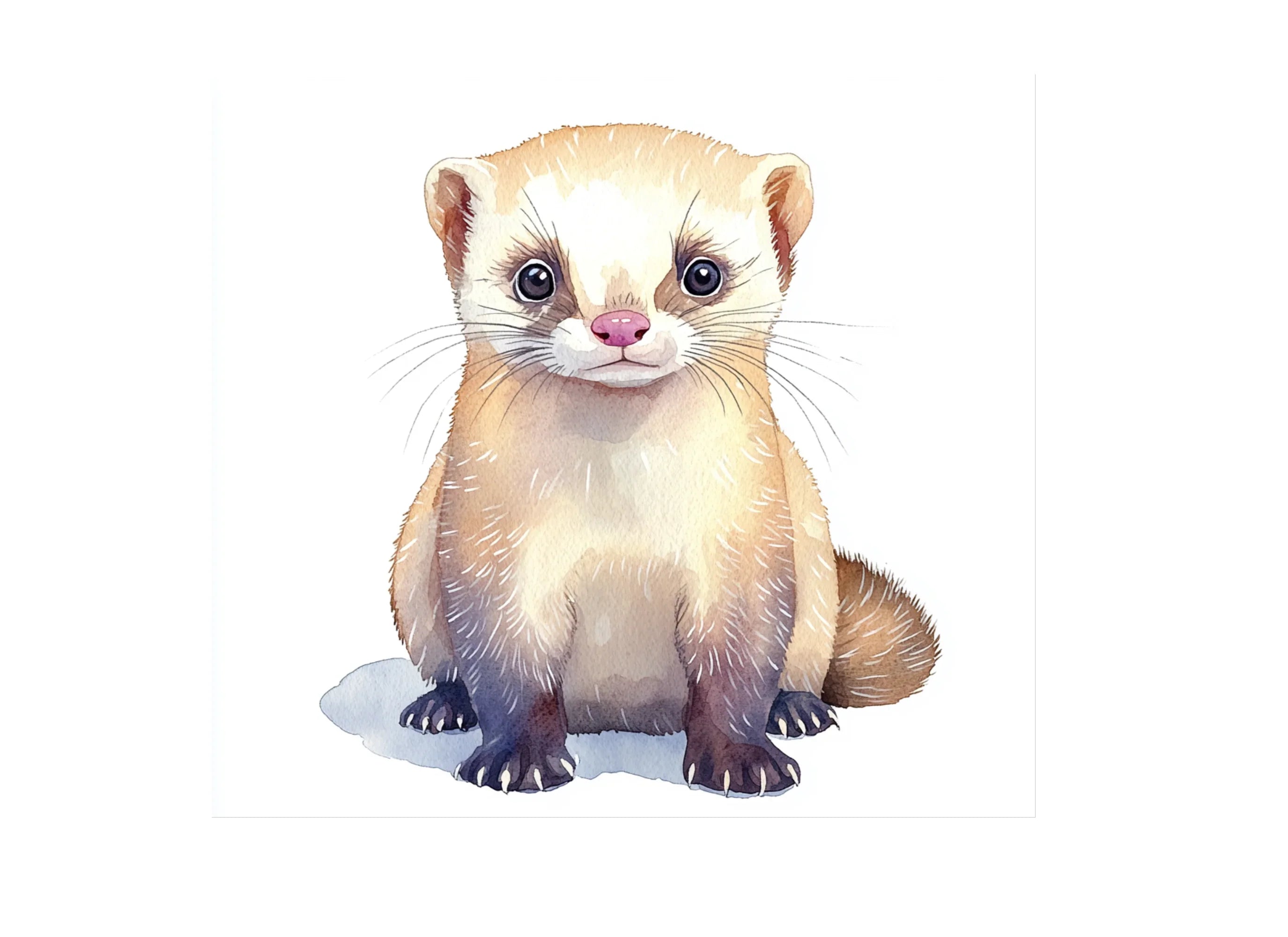 Cute Ferret Clipart Bundle