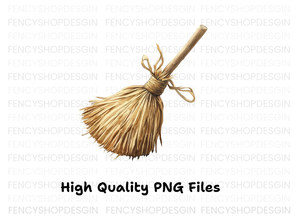 Rustic Broomstick Clipart Bundle