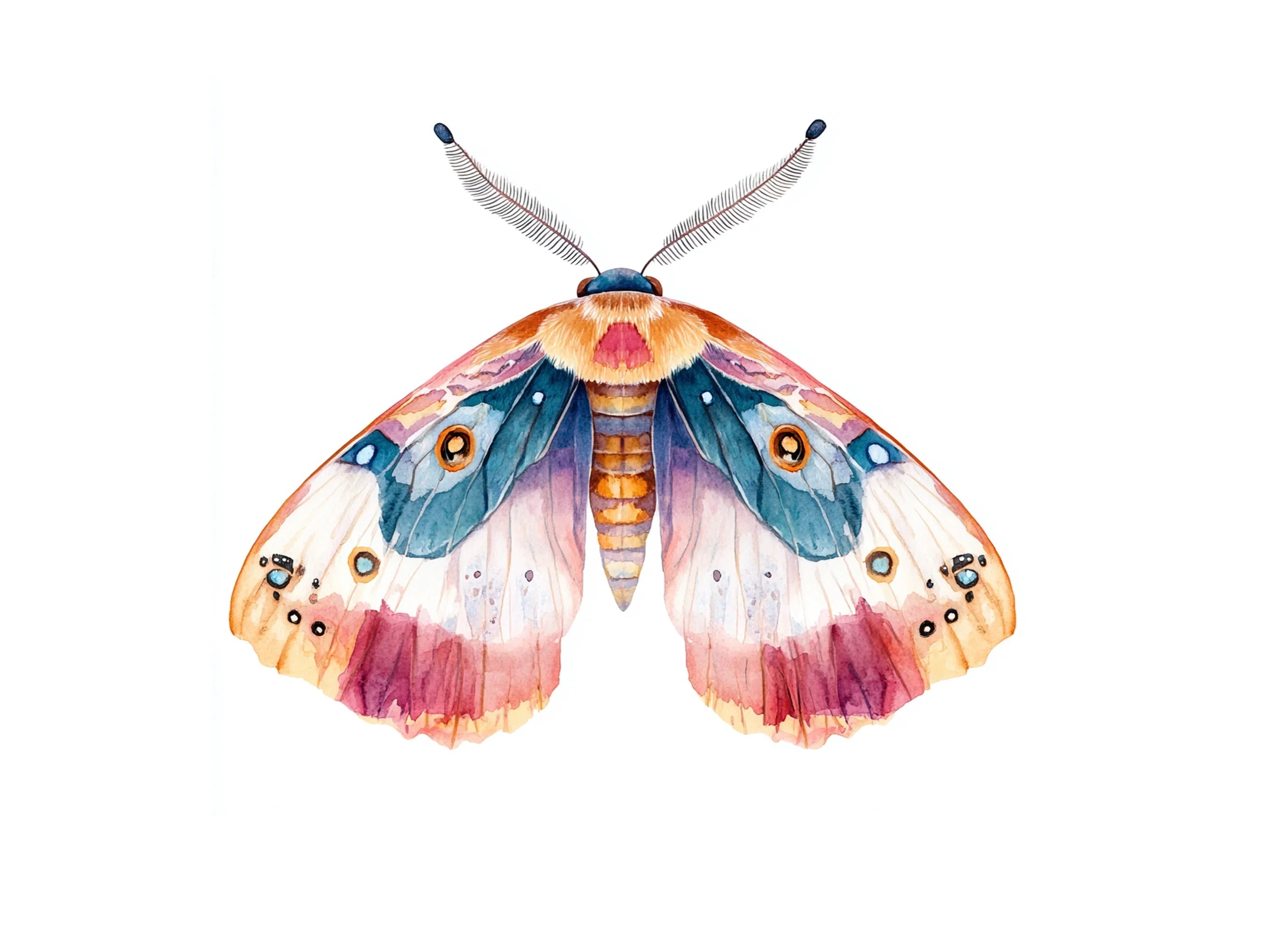 Elegant Moth Clipart Bundle