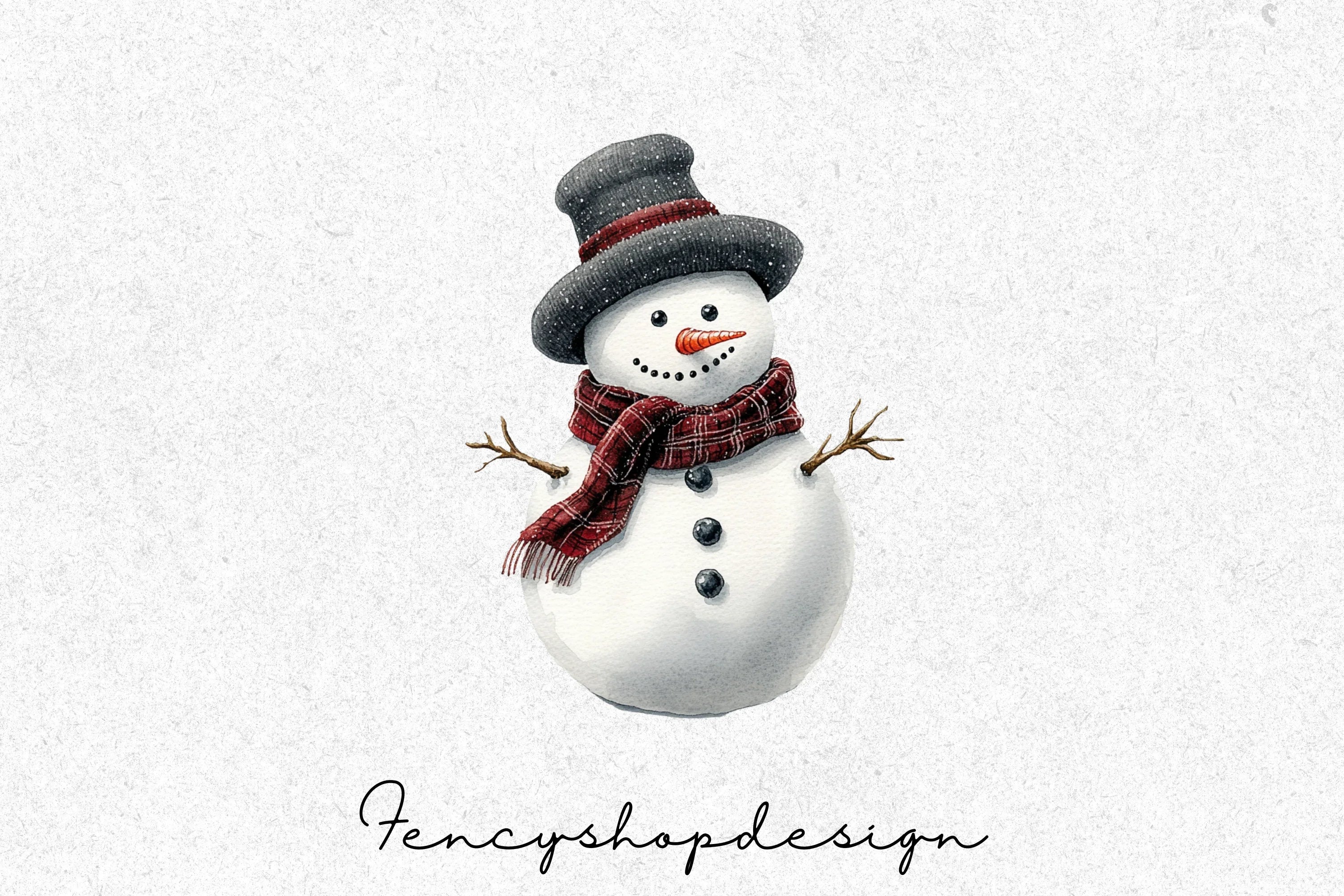 Charming Snowmen Clipart Bundle