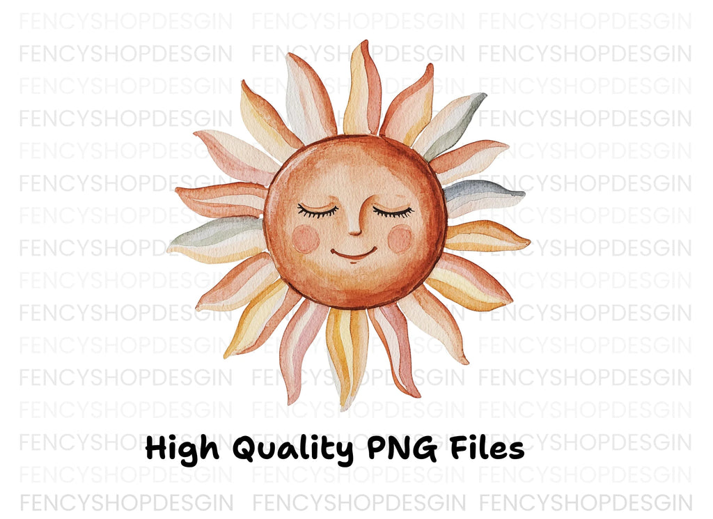 Boho Sun Clipart Bundle