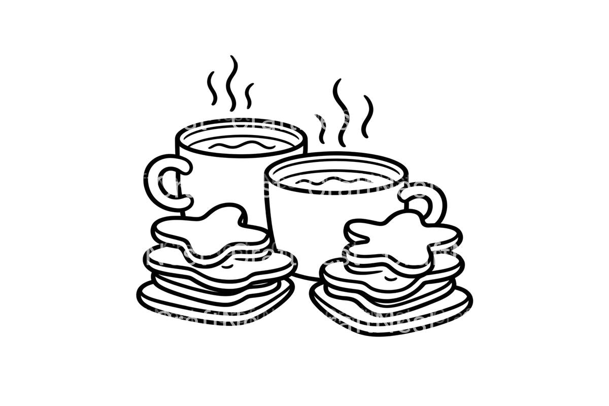 Hot Cocoa and Cookies Coloring Books