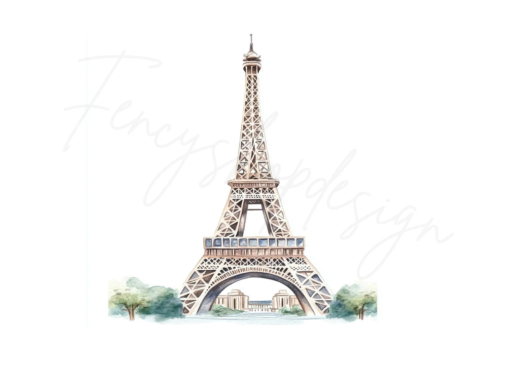 Eiffel Tower Clipart Bundle