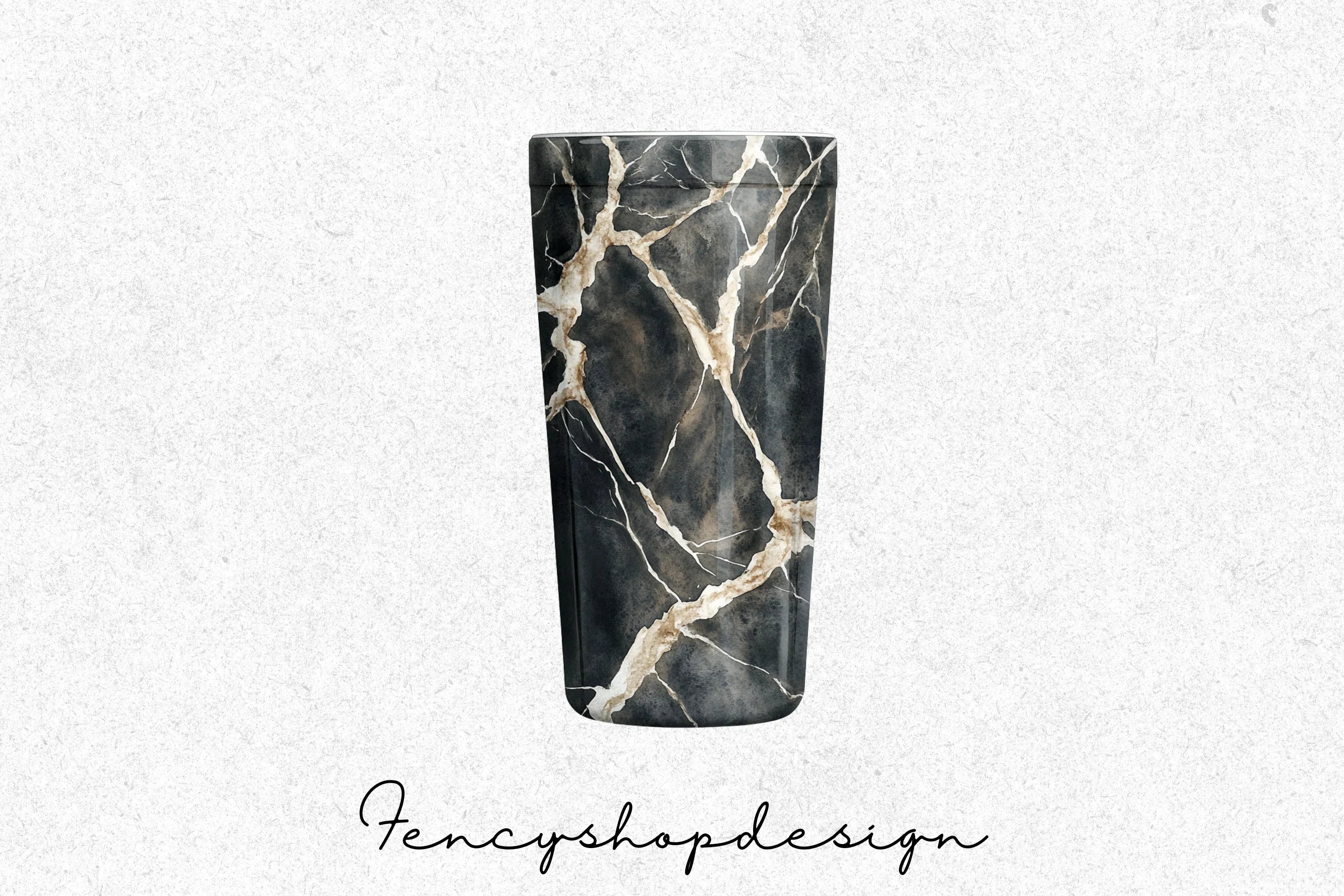 Dark Marble Tumbler Designs Clipart Bundle