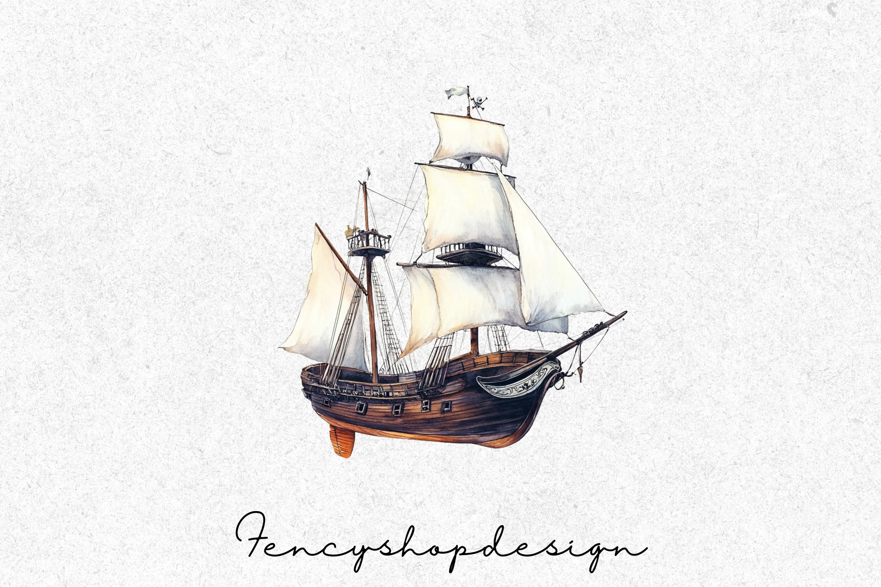 Sailing Ships Clipart Bundle