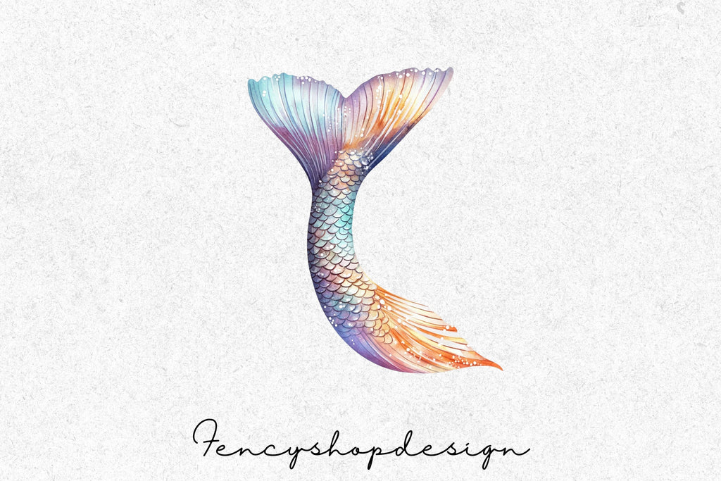 Enchanting Mermaid Tails Clipart Bundle