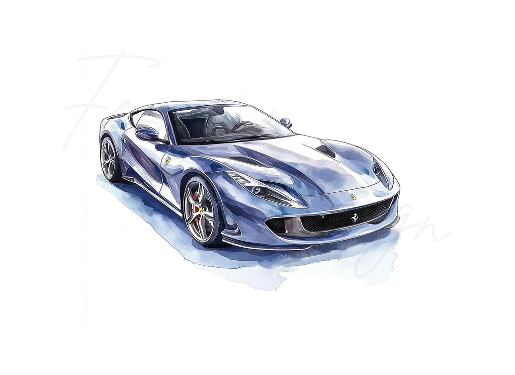 Dynamic Ferrari Car Clipart Bundle