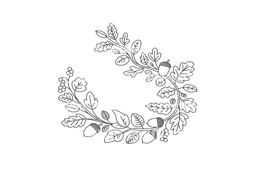 Autumn Wreath Coloring Books