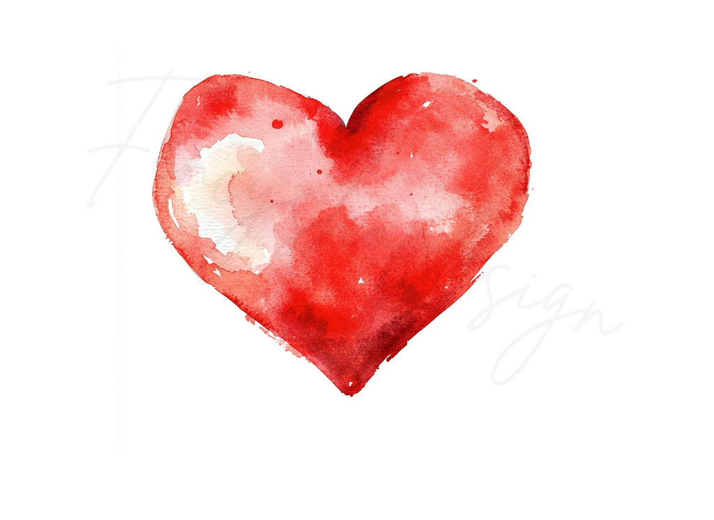 Red Hearts Clipart Bundle