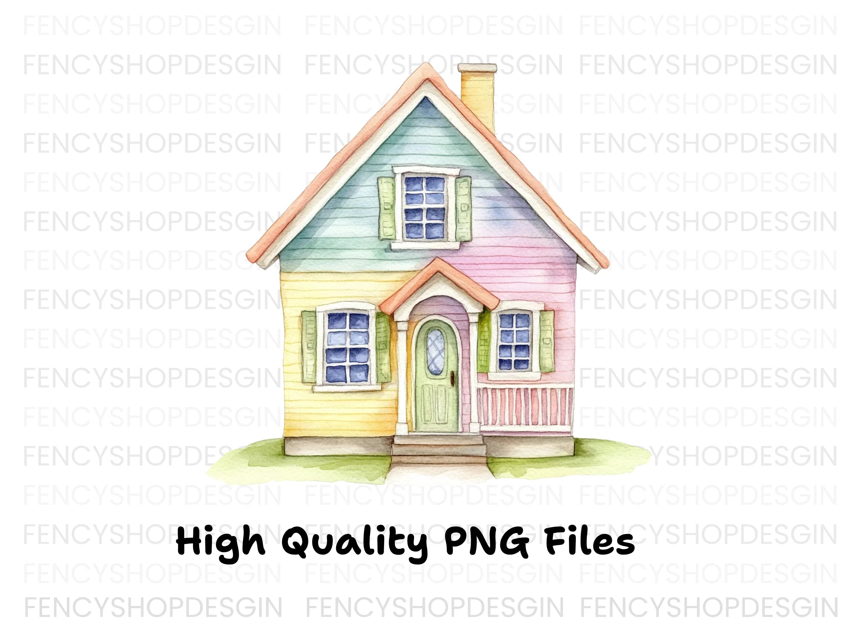 Charming Houses Clipart Bundle