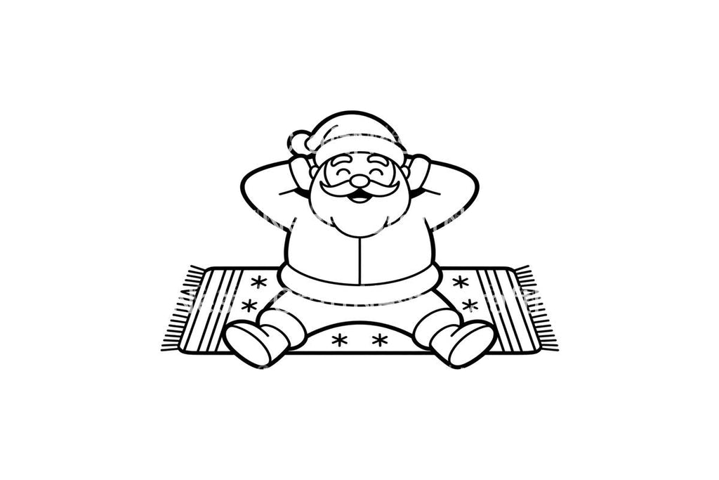 Relaxing Santa Claus Coloring Books Coloring Books