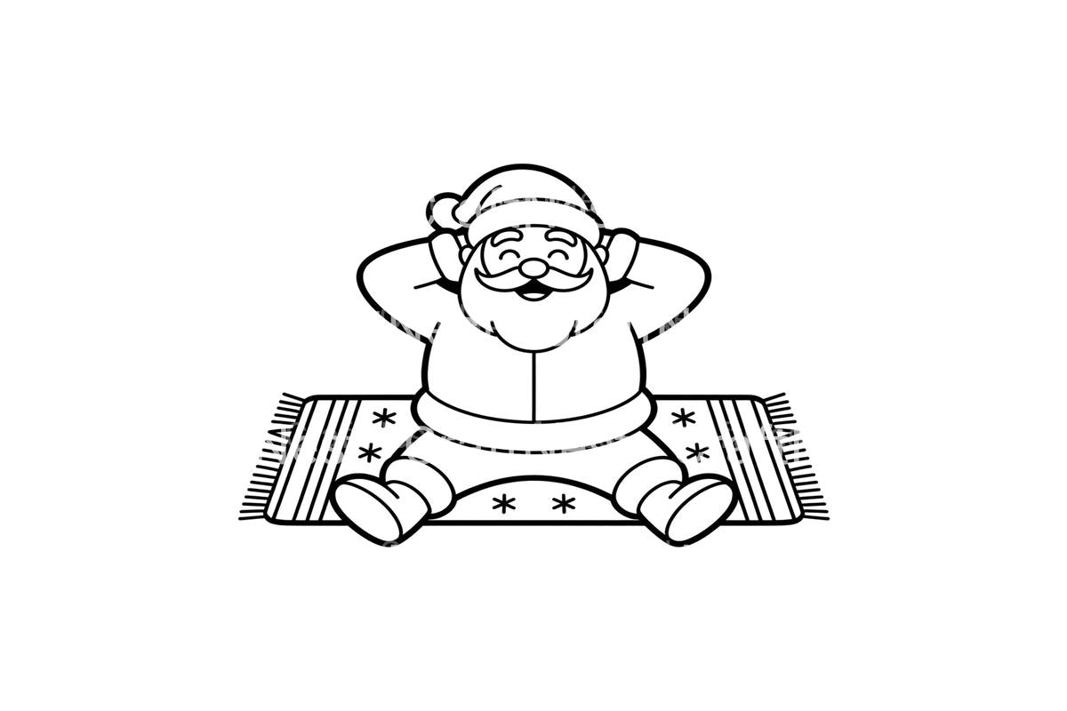 Relaxing Santa Claus Coloring Books Coloring Books