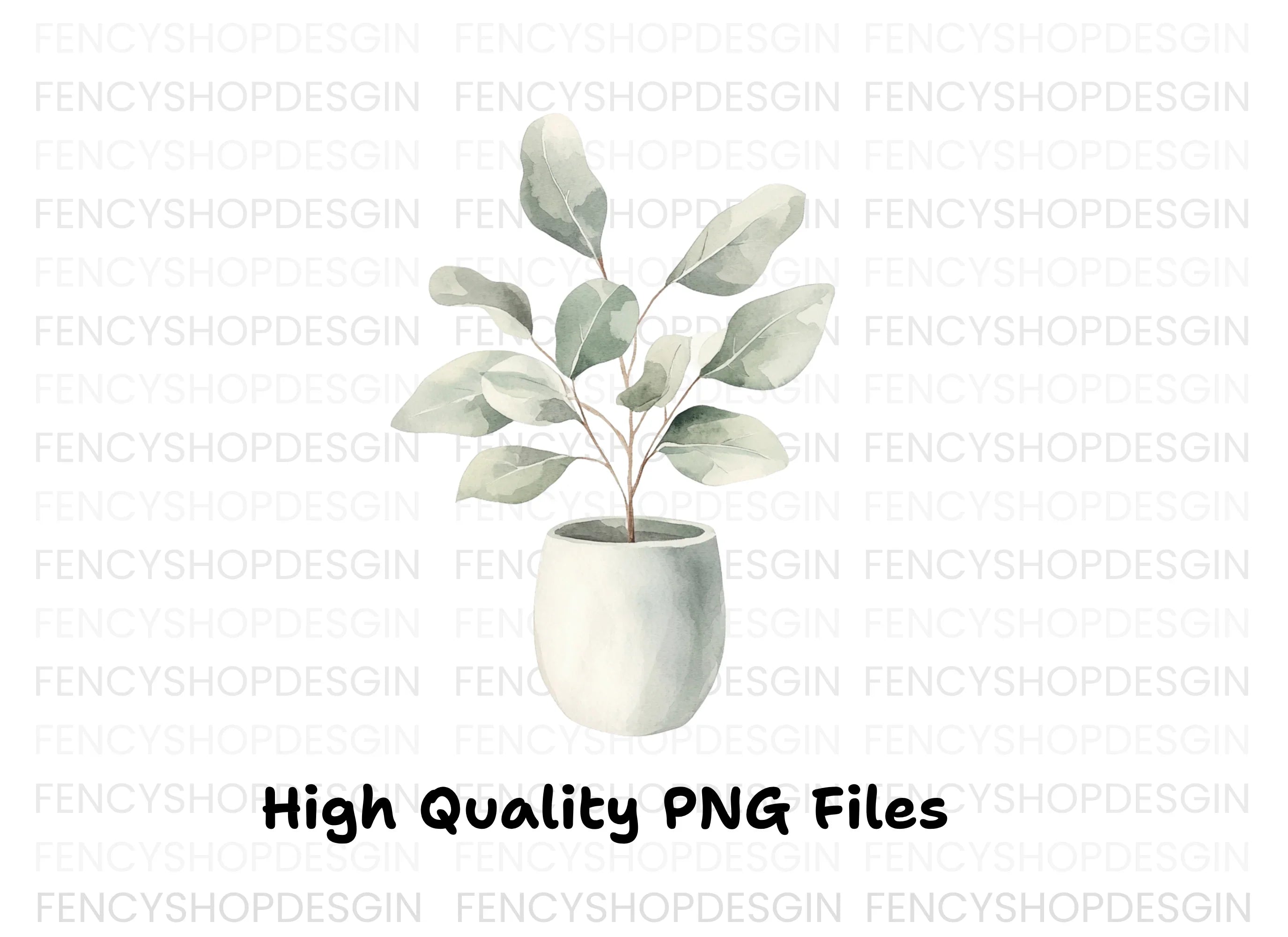 Potted Plant Clipart Bundle