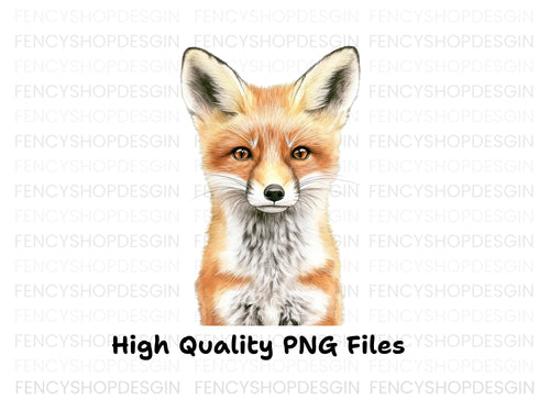 Adorable Fox Faces Clipart Bundle