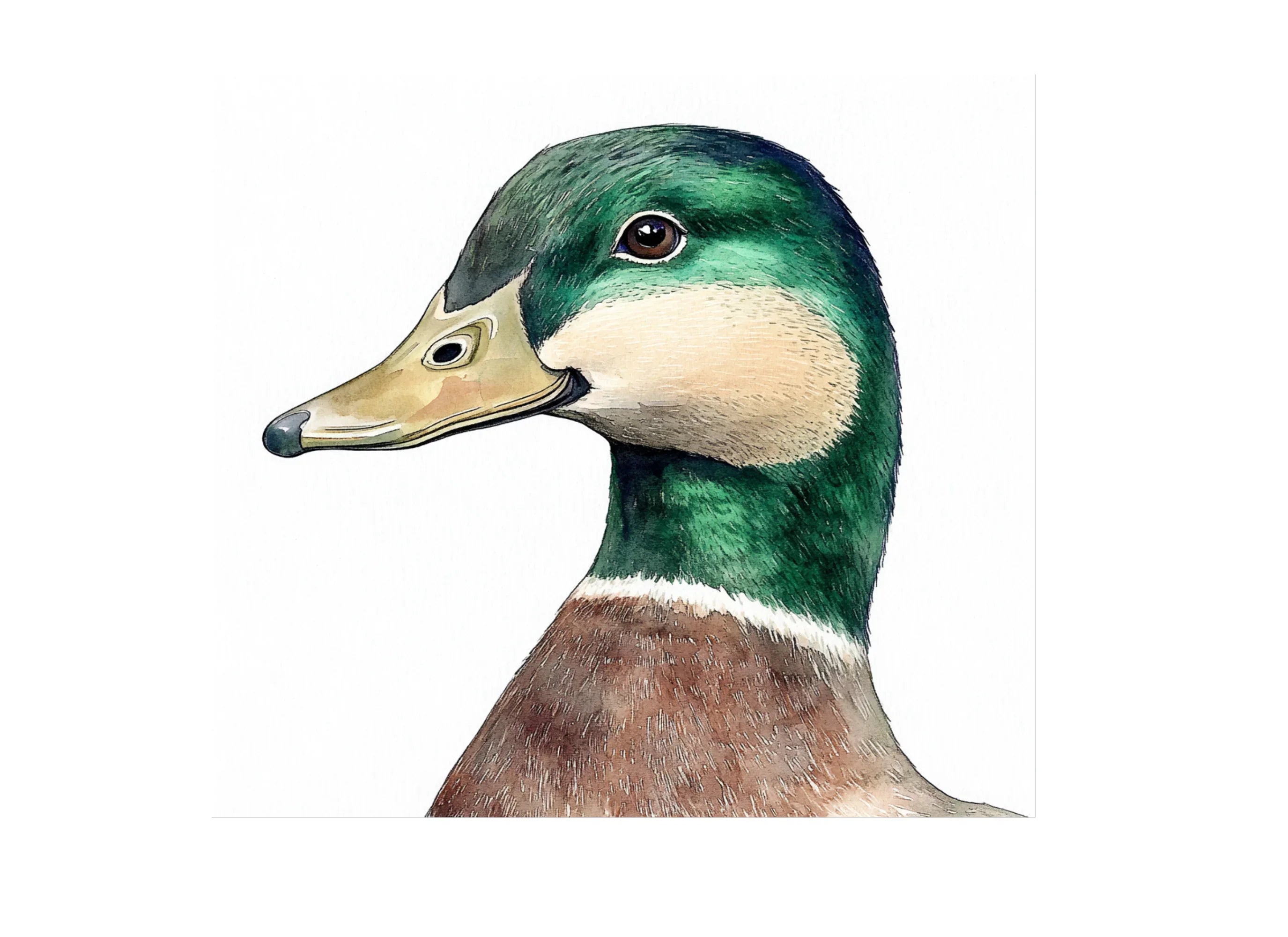 Mallard Duck Head Clipart Bundle