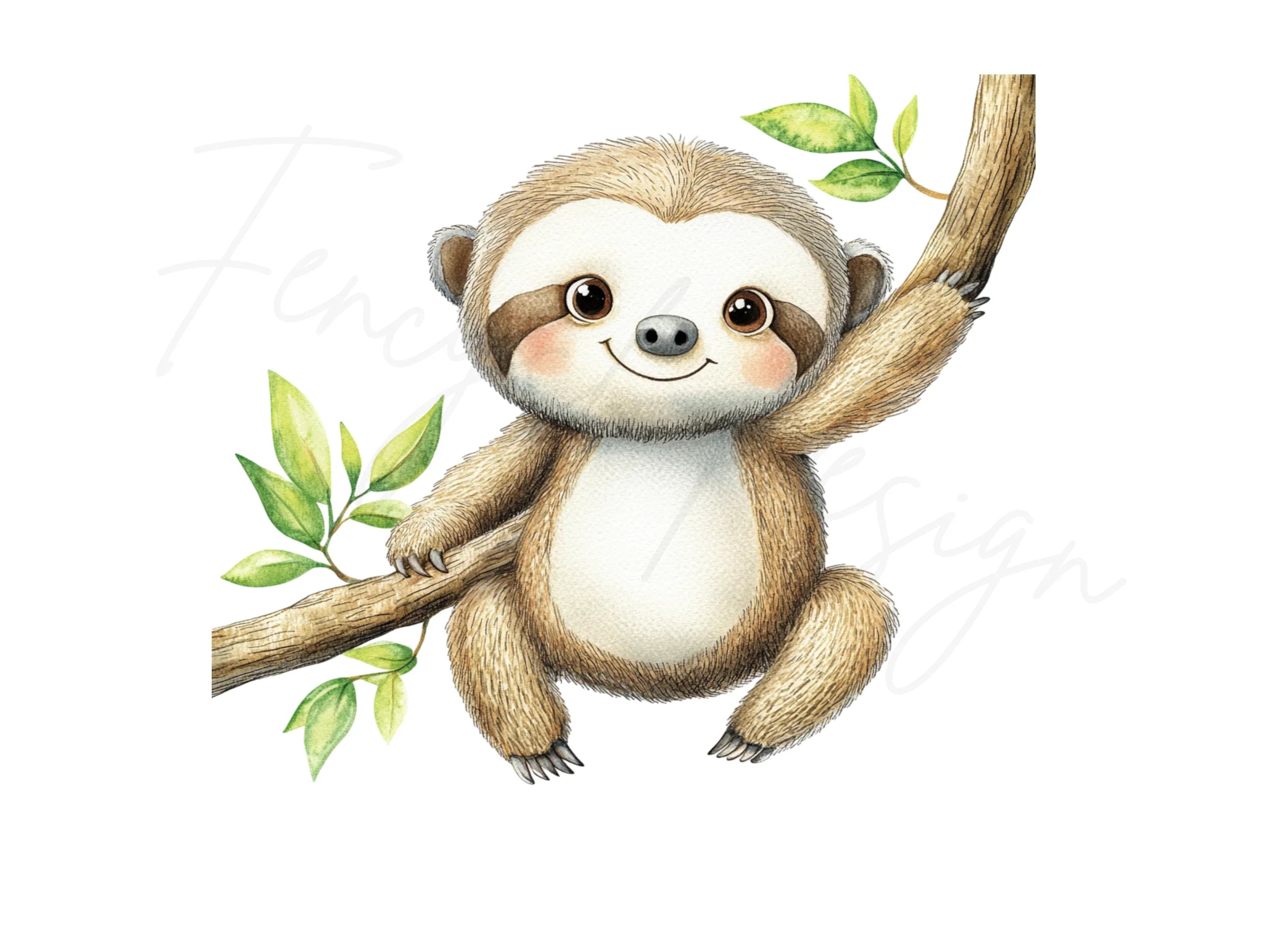 Adorable Sloth Clipart Bundle for Kids