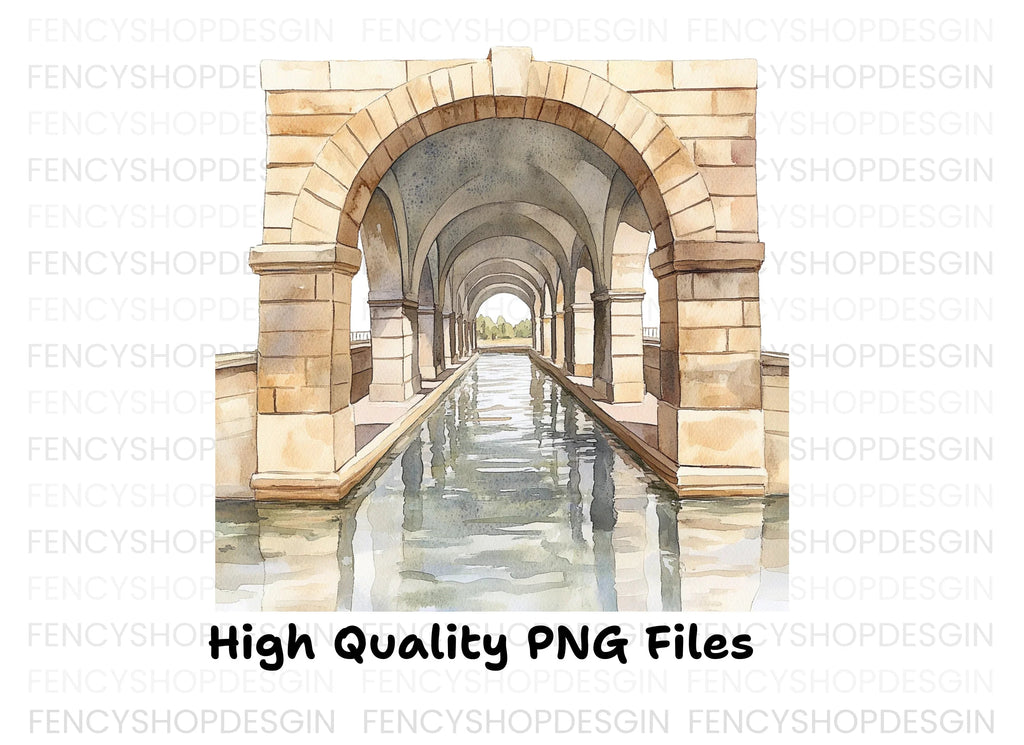 Aqueduct Archway Clipart Bundle