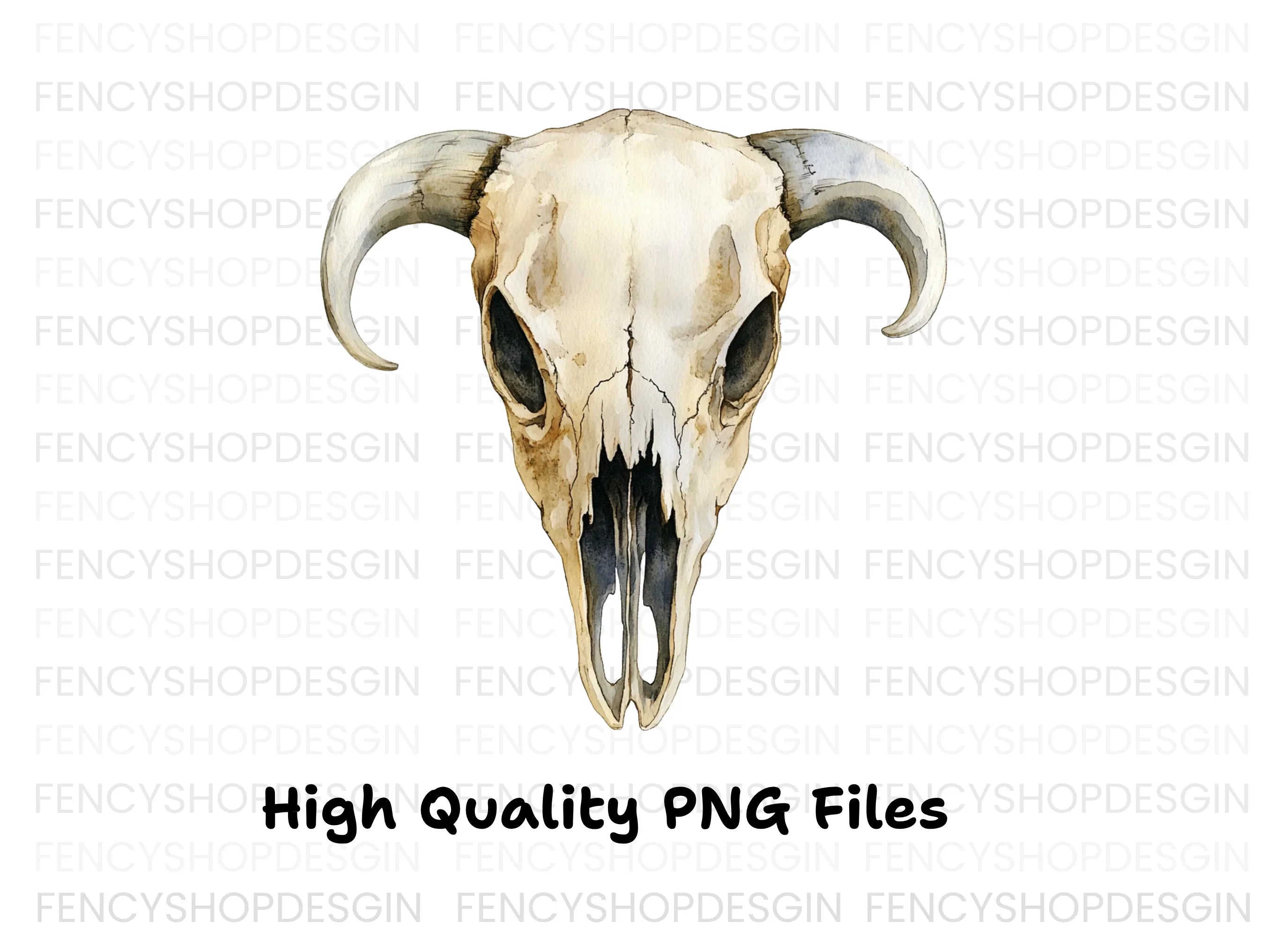 Animal Skull Clipart Bundle