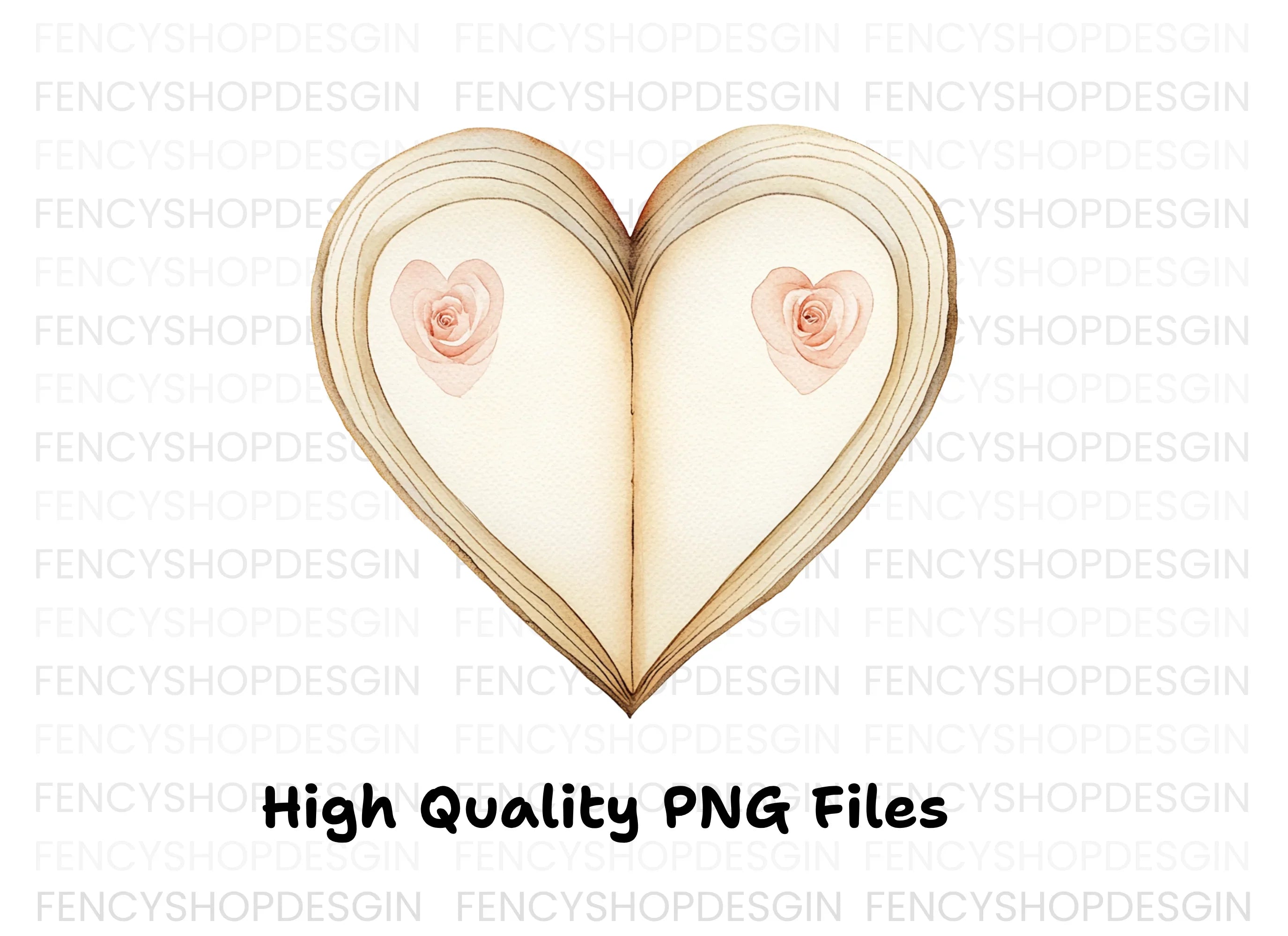 Heart Book Clipart Bundle