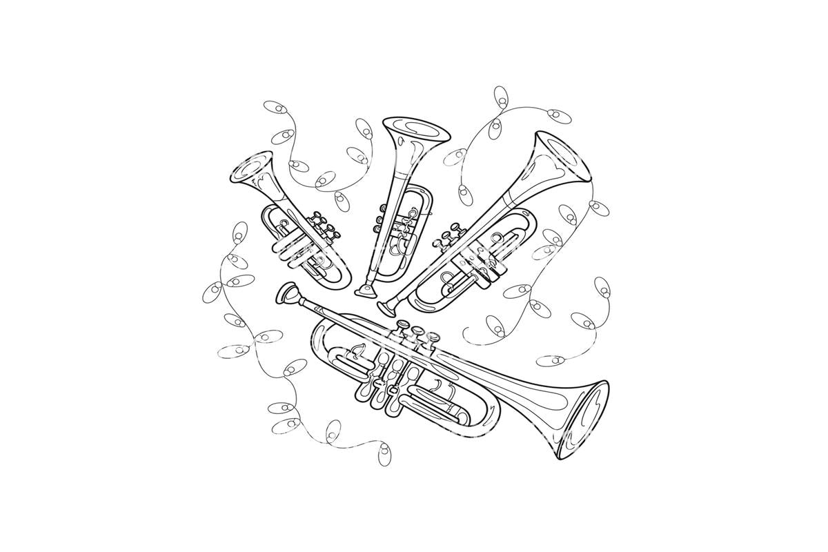 Winter ViolinistFun Coloring Books